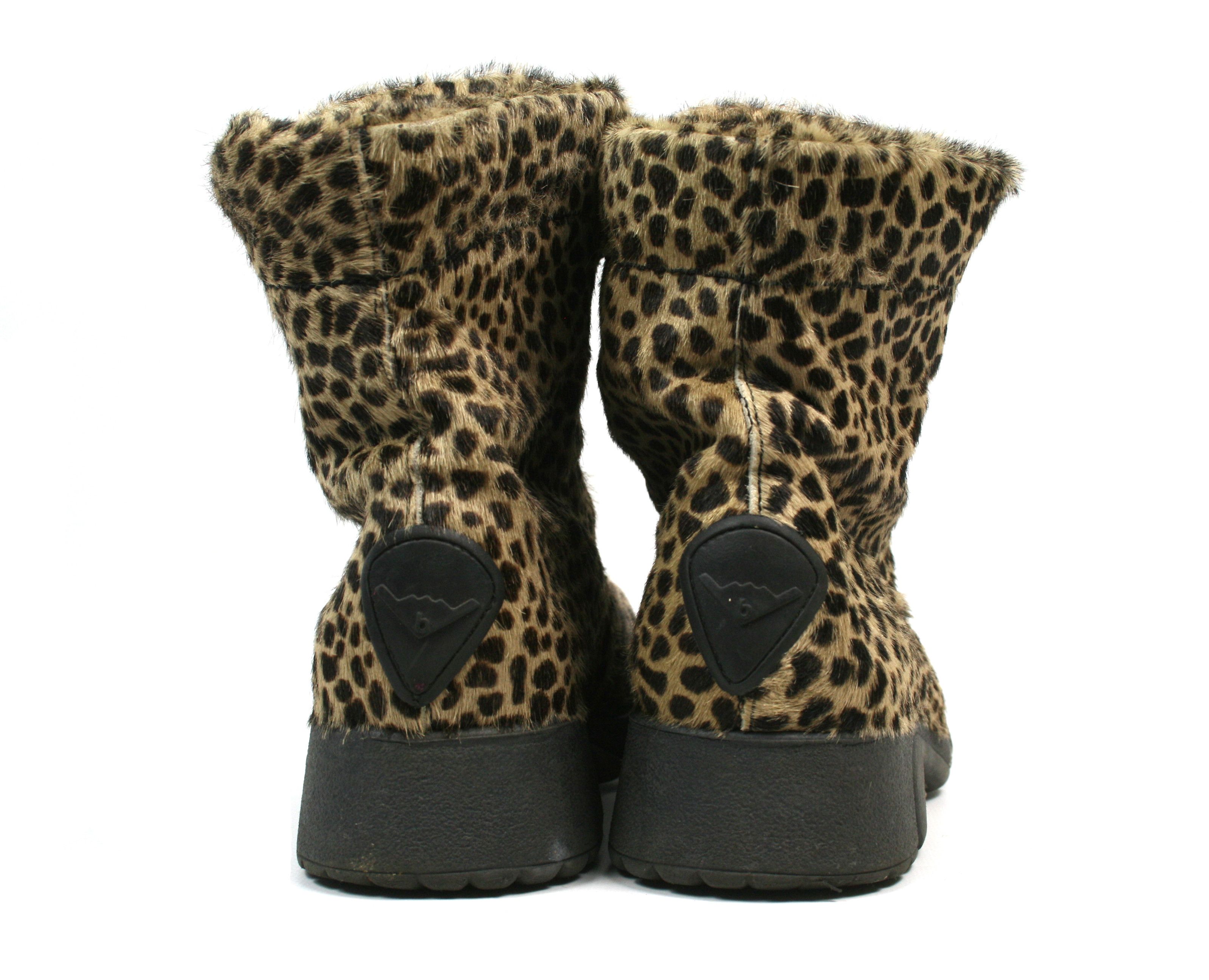 Japanese Brand Bumper Y2K Pony Hair Leopard Fur Boots Vintage Size US 10 / IT 40 - 8 Thumbnail