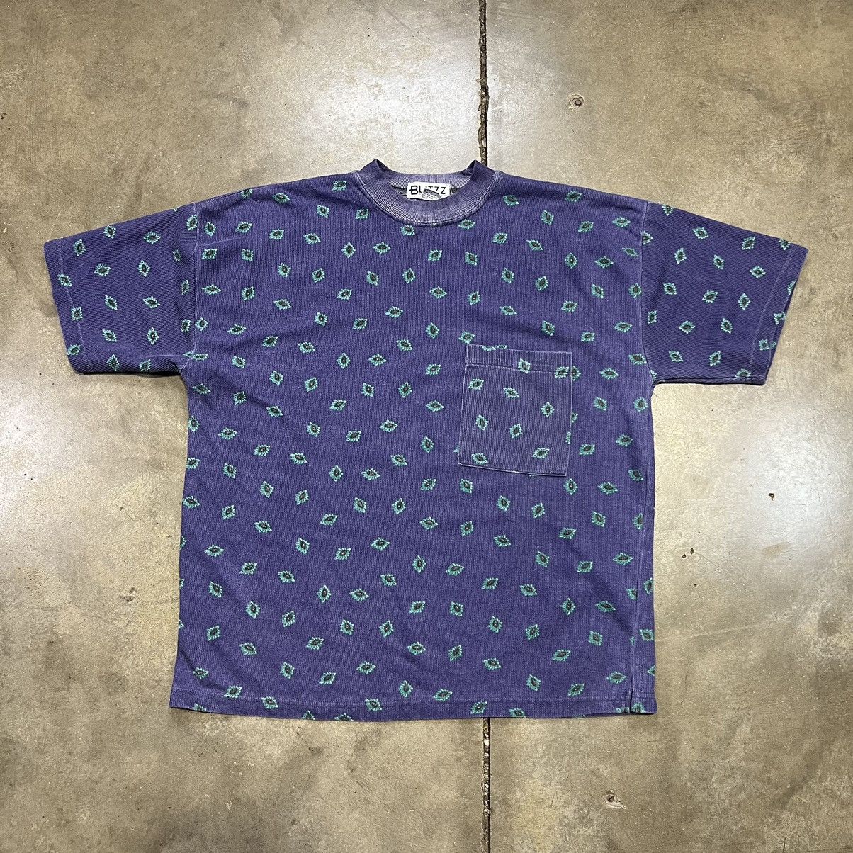 Vintage Vintage 80s 90s Surf T Shirt Pocket Tee Faded Boxy Oversized Size US L / EU 52-54 / 3 - 1 Thumbnail