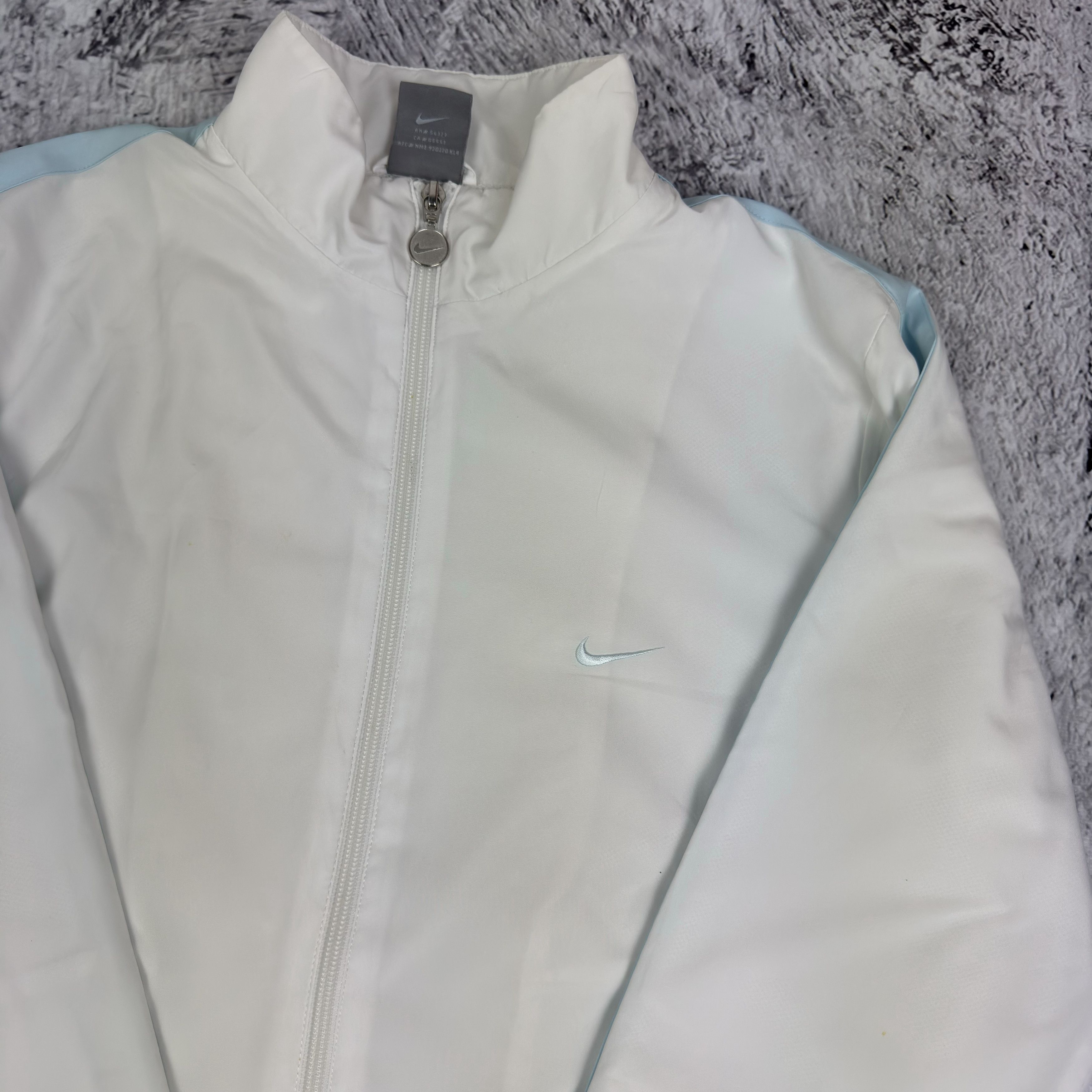 Nike Nike White Solo Swoosh Full Zip Track Jacket Large Size L / US 10 / IT 46 - 5 Thumbnail