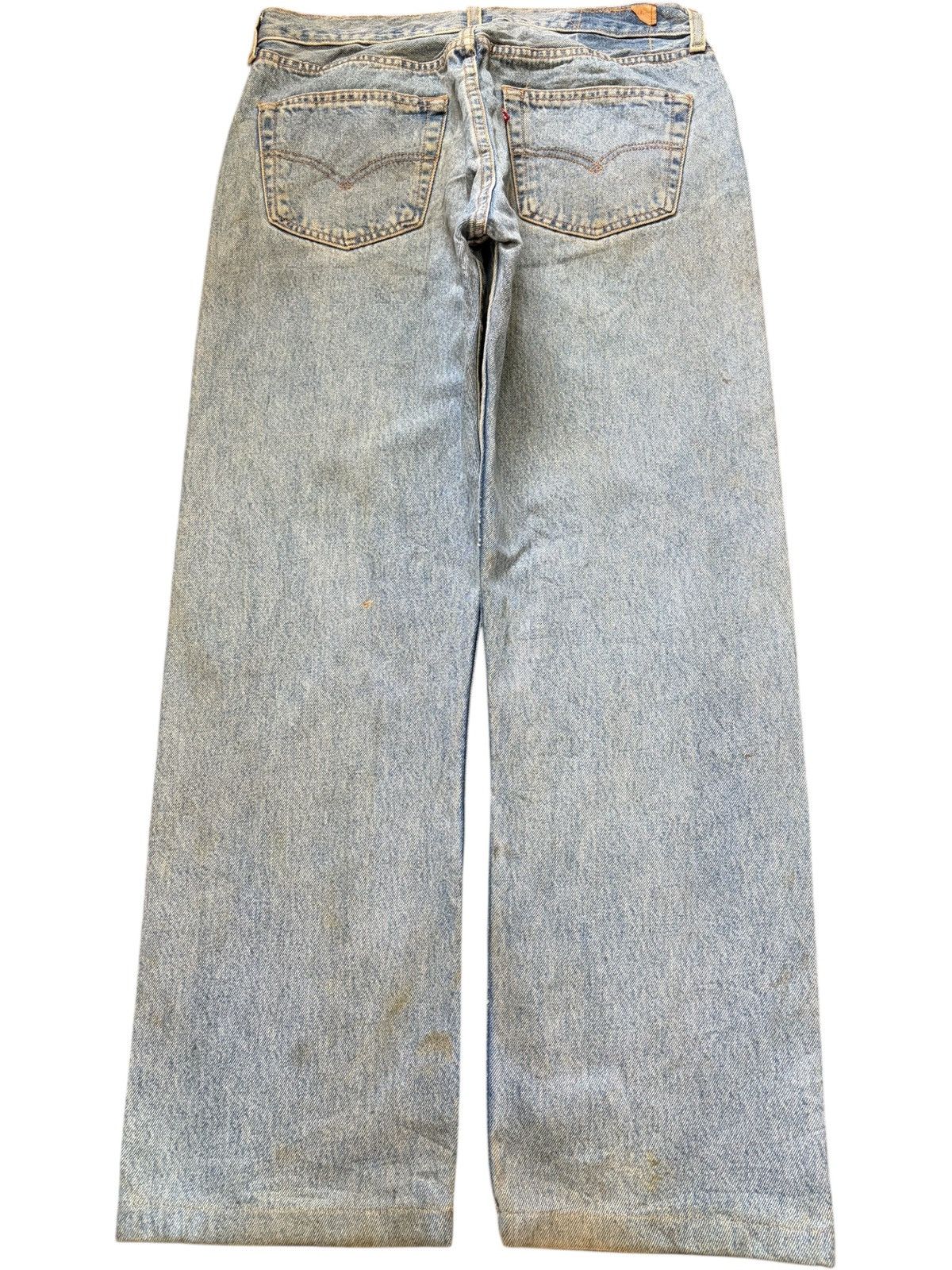 Levi's Vintage 90s Levis 501 Mud Wash Loose Jeans Size 32" / US 10 / IT 46 - 2 Thumbnail