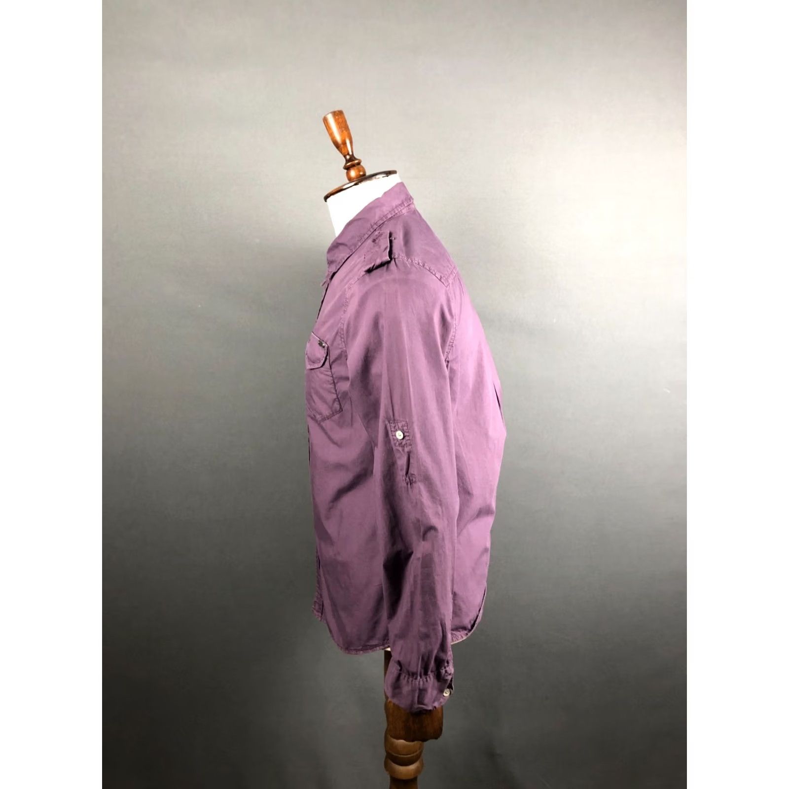 Diesel Diesel Shirt 2XL Purple Cotton Roll-Tab Sleeves Button Up Men’s Size US XXL / EU 58 / 5 - 2 Thumbnail