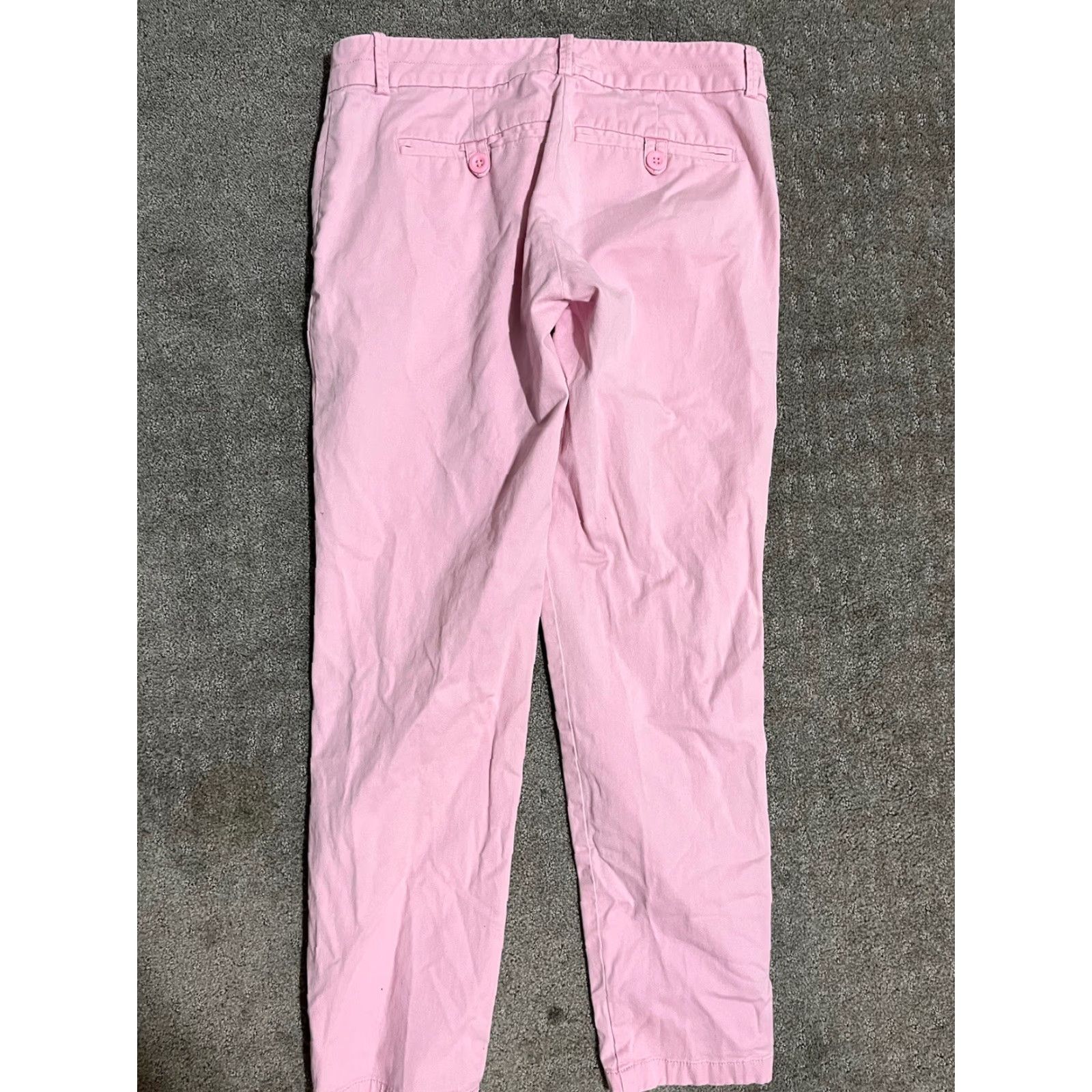Avenue New York & Company Stretch Pants Women Size 0 Pink Ankle Pants Size 25" / US 0 / IT 36 - 3 Thumbnail
