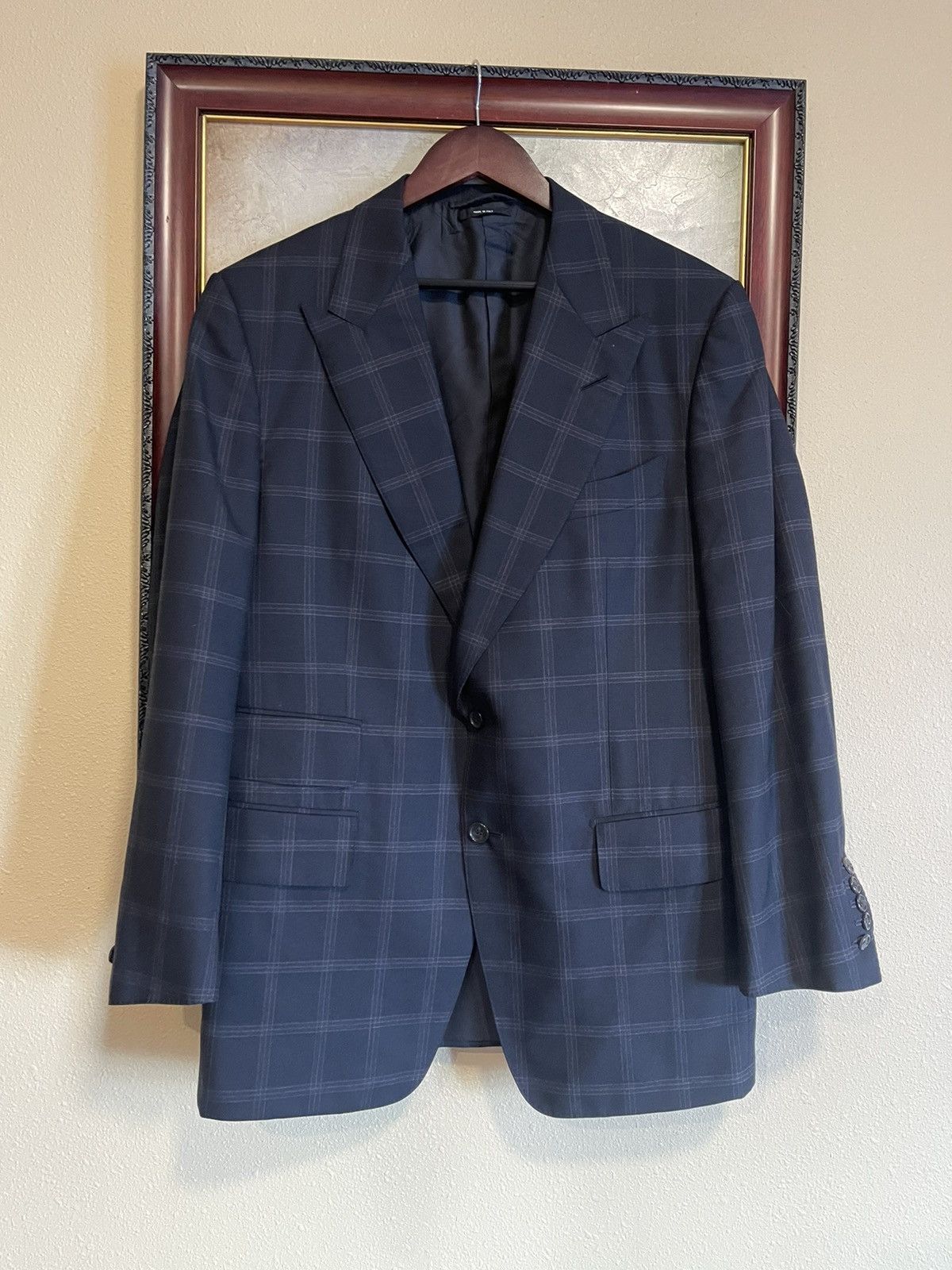 image of Tom Ford Men’S Blazer 54R in Navy, Men's