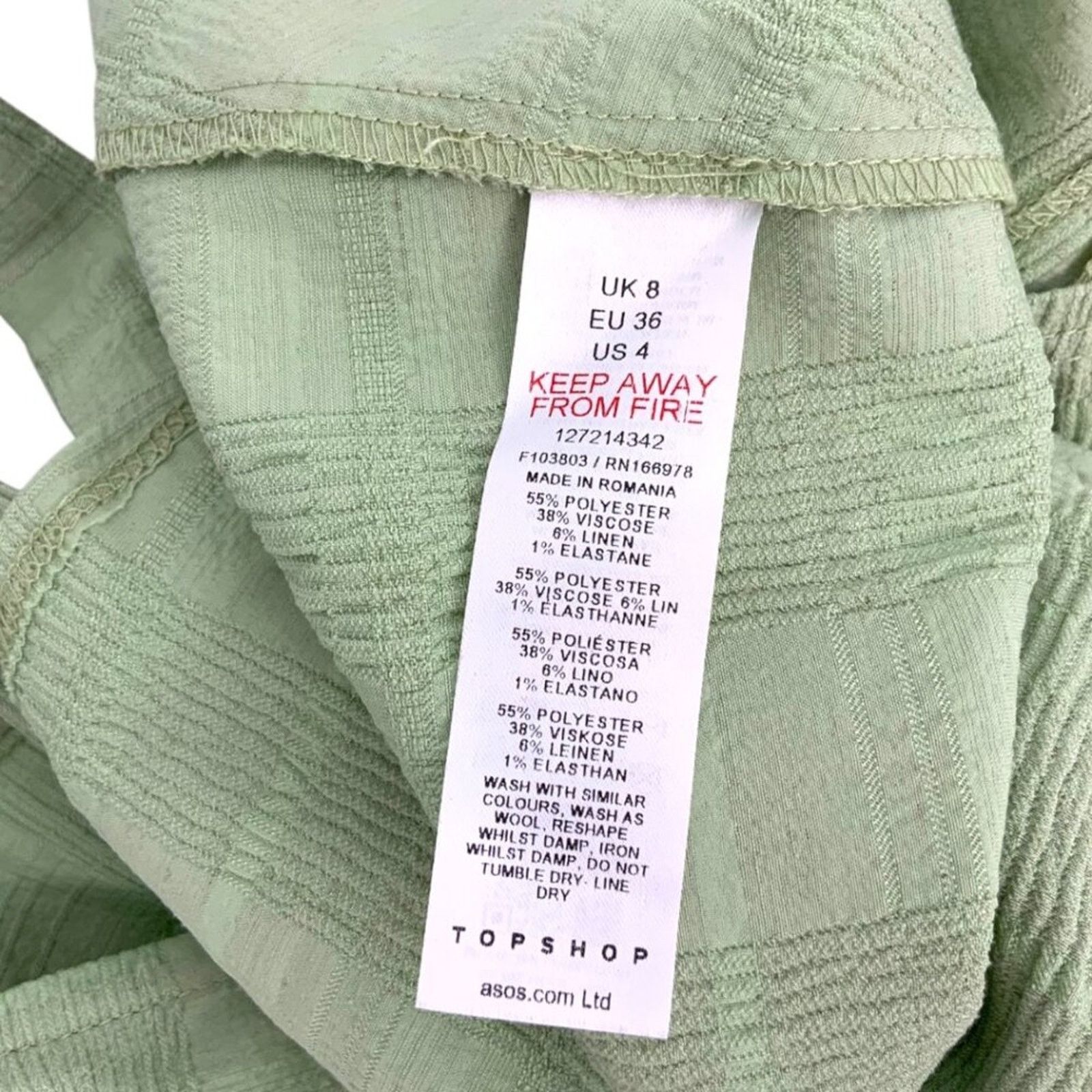 Topshop TopShop Cold Shoulder Top Sage Green Size 4 NWOT $48 MSRP Size S / US 4 / IT 40 - 5 Thumbnail