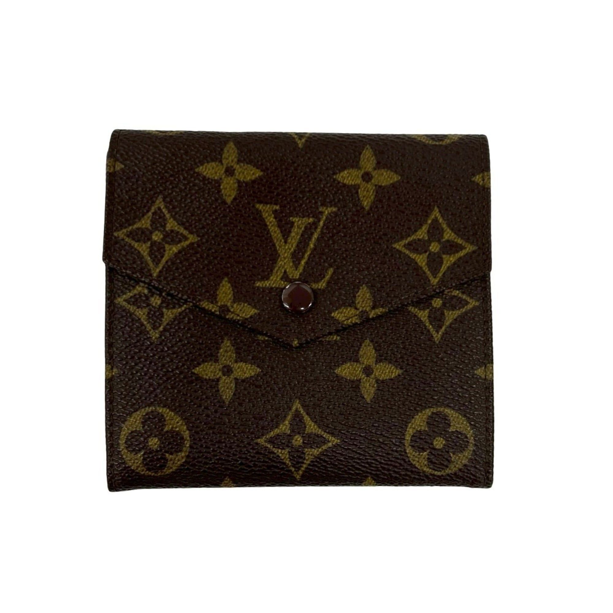 Louis Vuitton LOUIS VUITTON Vintage Porte Monnaie Bié Monogram Leather Tri-fold Wallet, Mini, Brown, 57264 Size ONE SIZE - 1 Thumbnail
