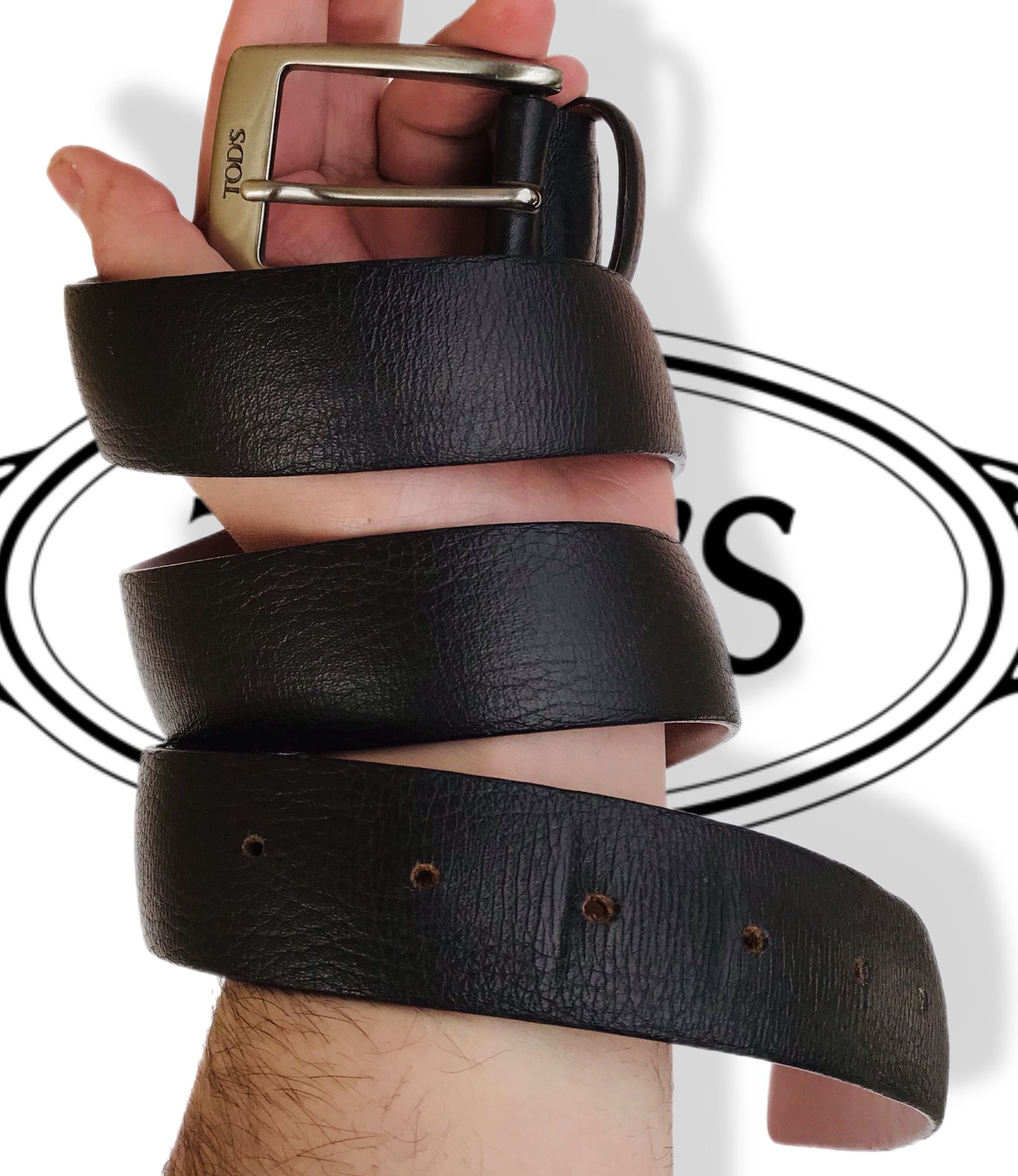 Tod's Tod's Buckled Belt Dark Brown Genuine Leather 110 cm BA14 Size ONE SIZE - 2 Thumbnail