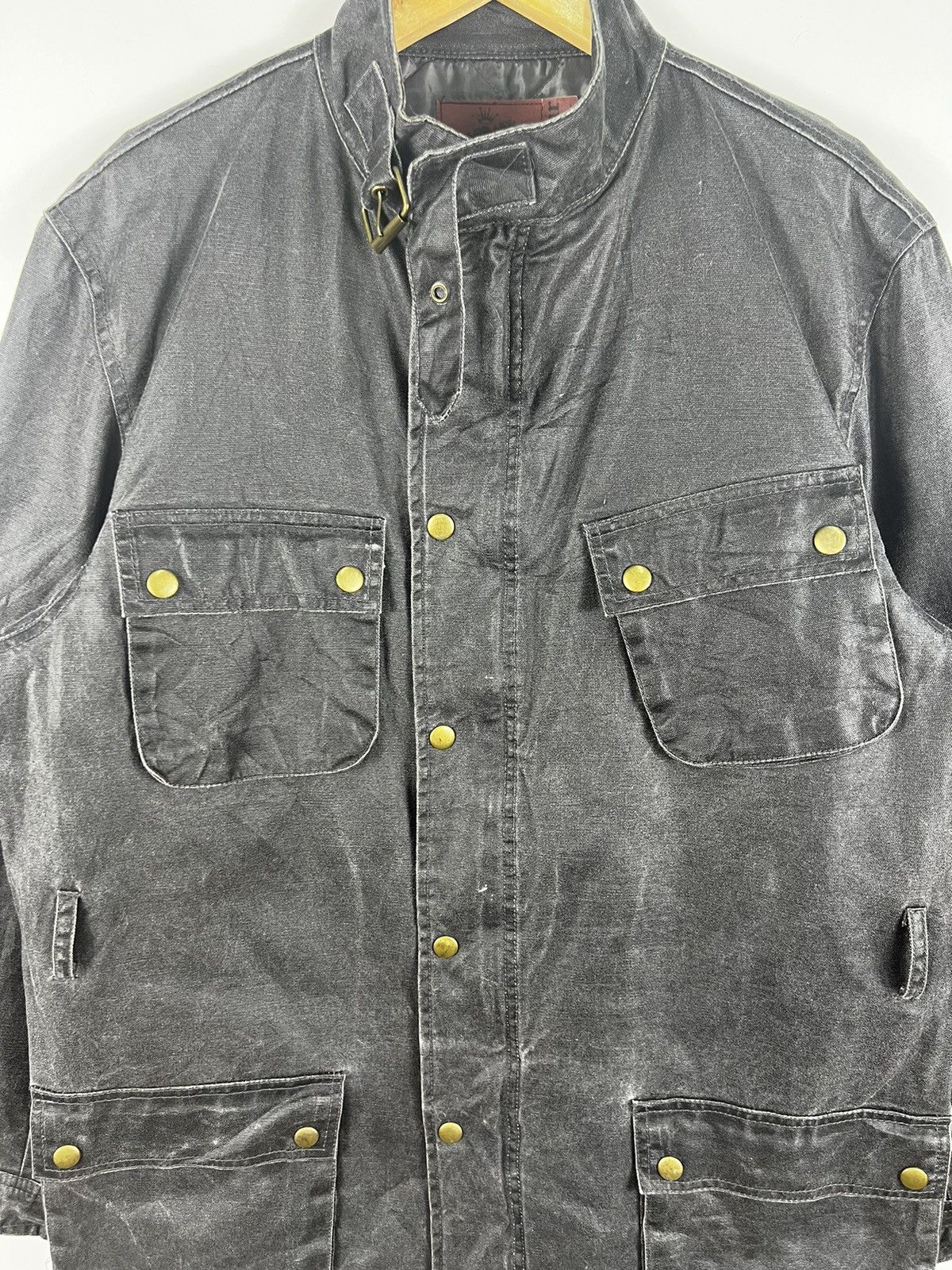 Japanese Brand 🔥 RAGFAIR M65 MILITARY MINIMALIST STYLE BELT WAX COAT - M Size US L / EU 52-54 / 3 - 5 Thumbnail
