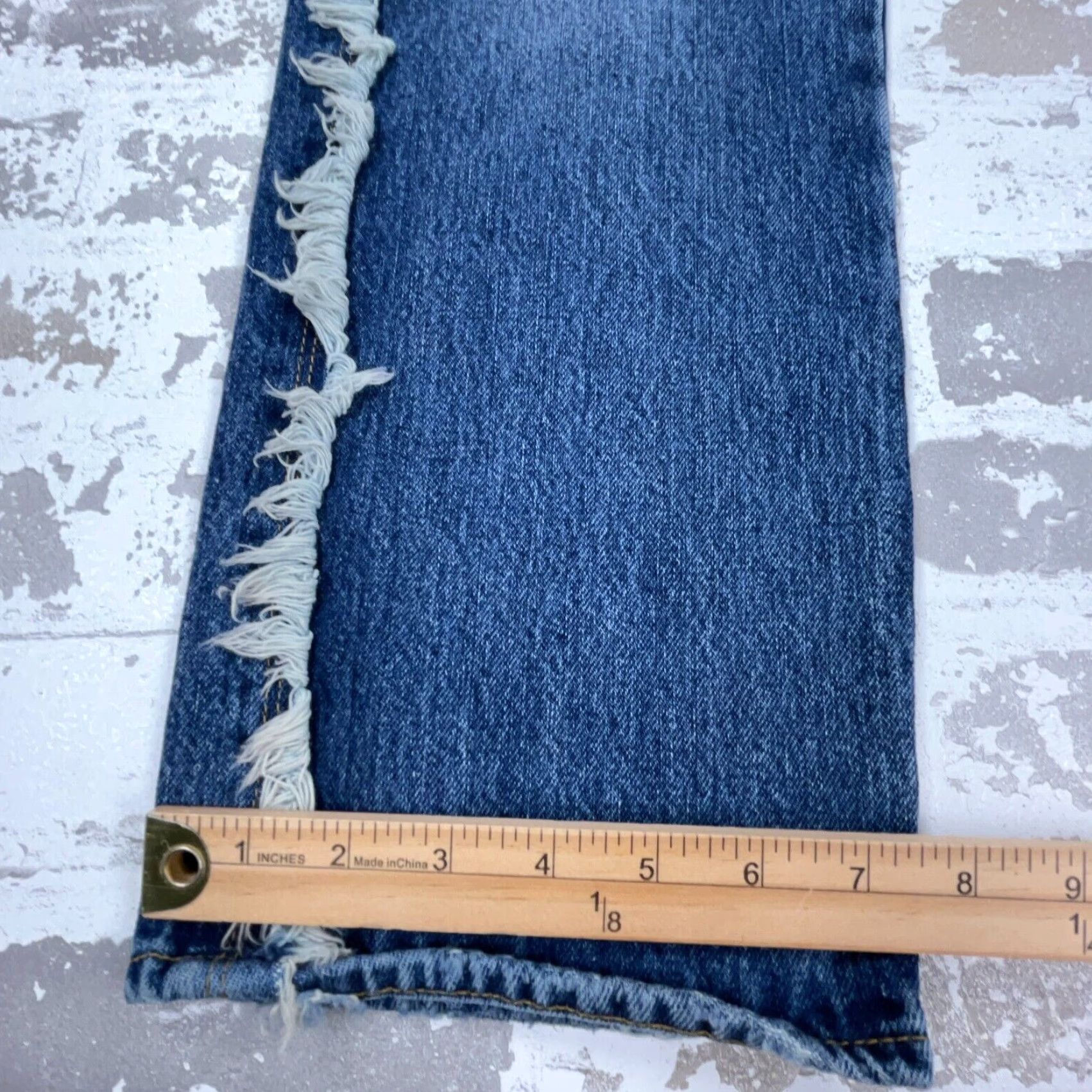Good American Good American Jeans Women 15 Skinny High Rise Waist Med Wash Faded Pants Ladies Blue Size 36" / US 14 / IT 50 - 4 Thumbnail