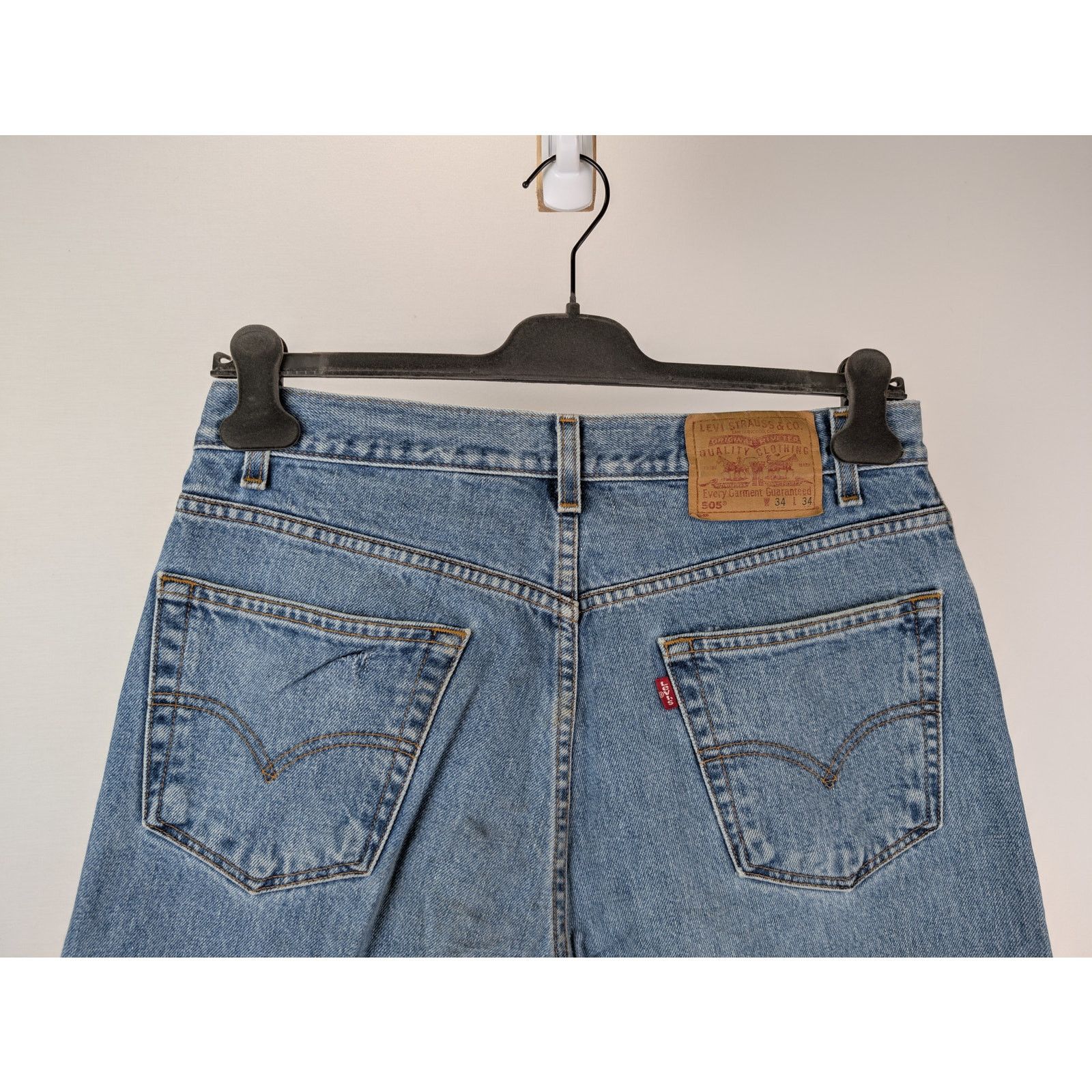 Levi's o1rshd1 Free Hoover Regular Fit Straight Leg Denim Jeans Size US 34 / EU 50 - 13 Thumbnail