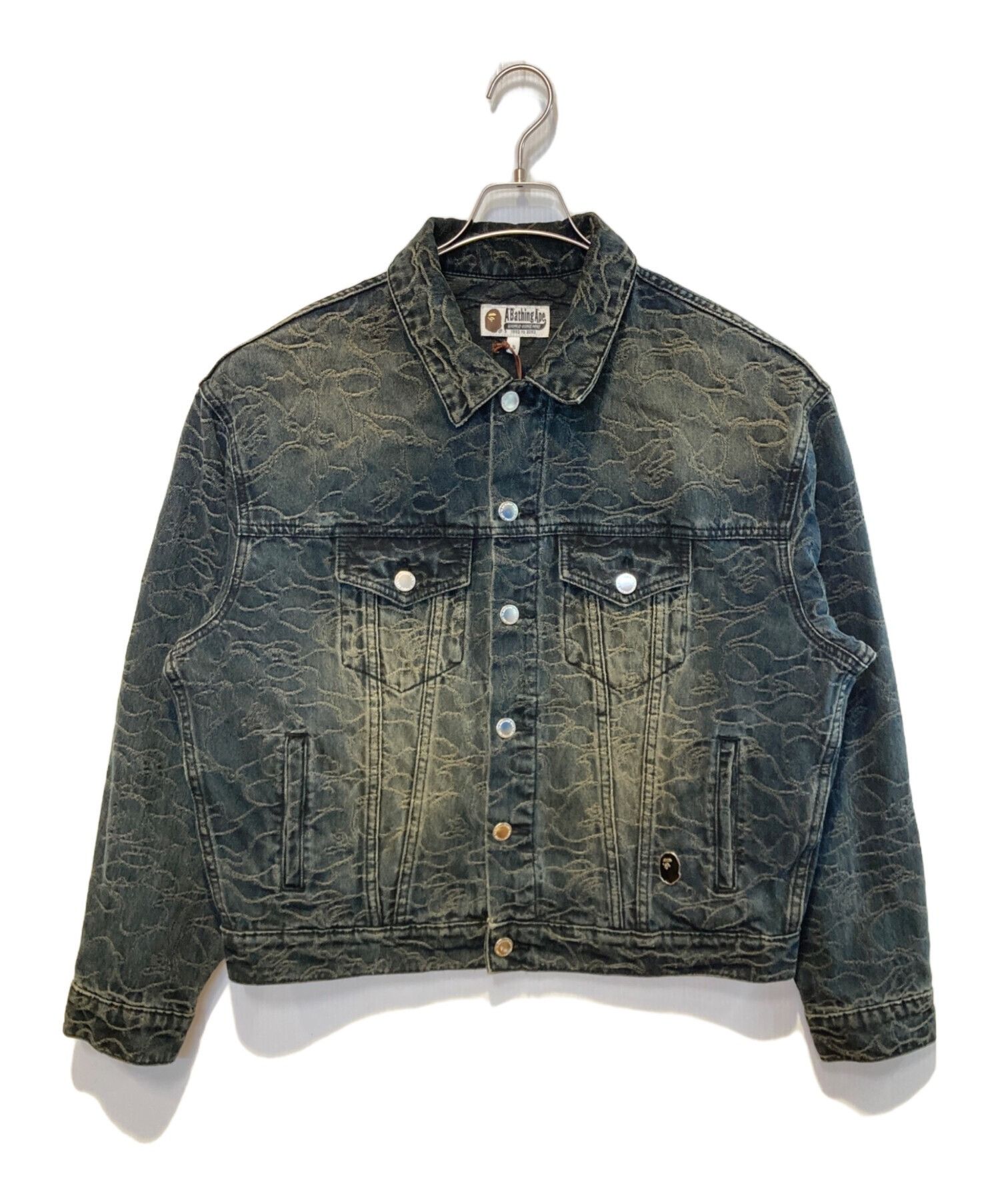 Bape A BATHING APE LINE CAMO JACQUARD 13OZ DENIM JACKET INDIGO S Size US S / EU 44-46 / 1 - 1 Thumbnail