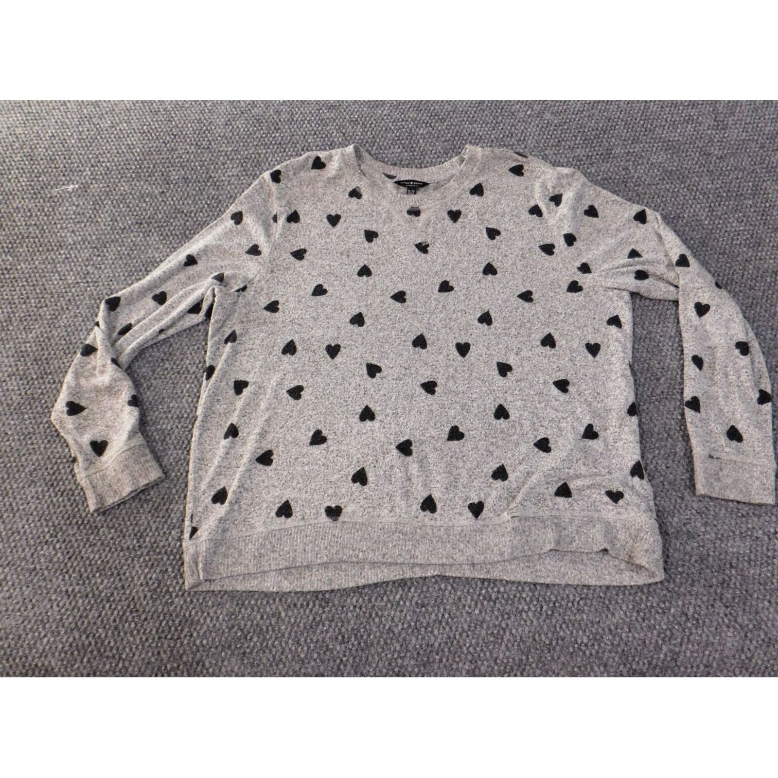 Lucky Brand Lucky Brand Sweater Womens XL Gray Crew Neck Geometric Embroidered Viscose Knit Pullover Regular Fit Long Sleeve Casual Size XL / US 12-14 / IT 48-50 - 2 Thumbnail