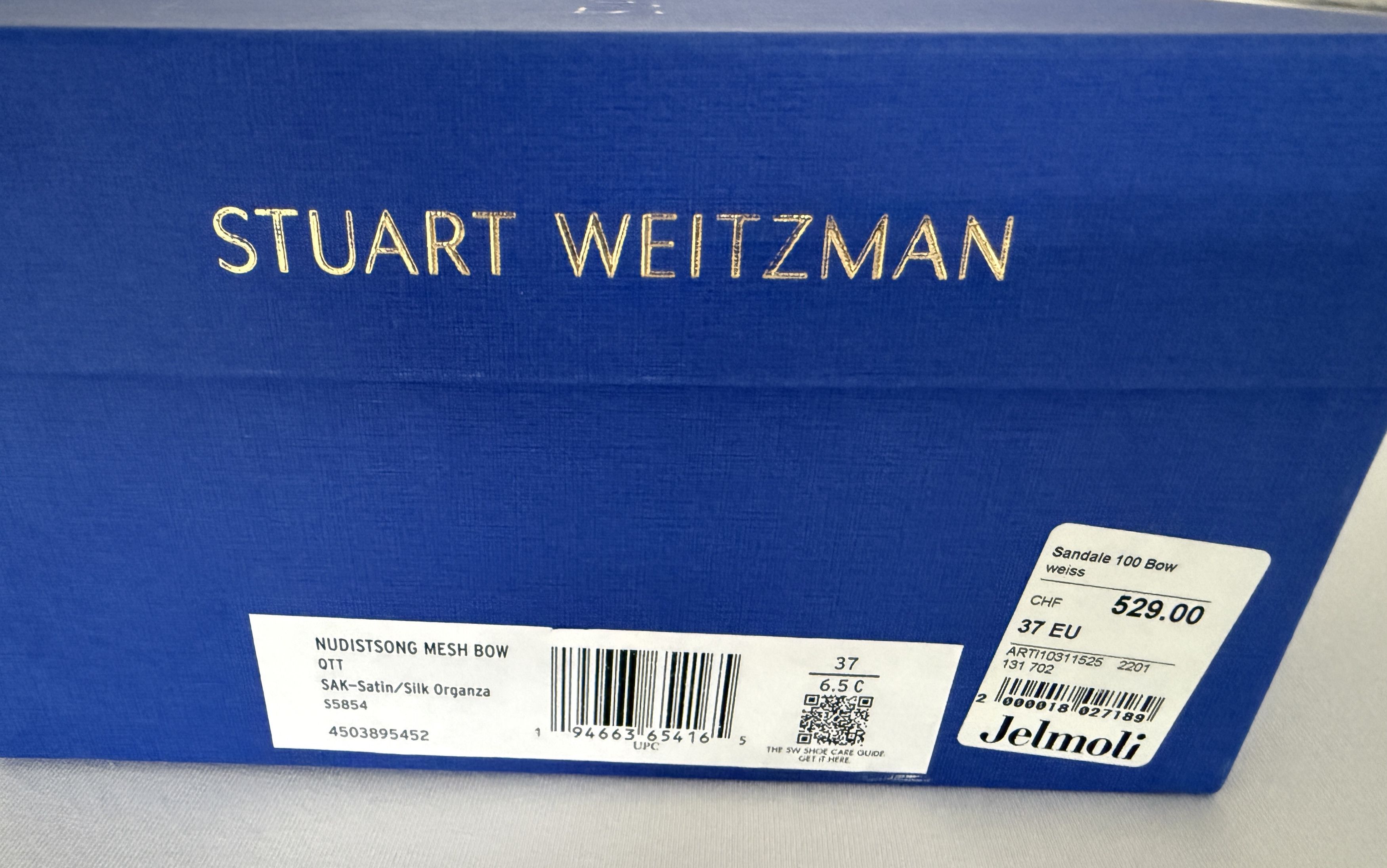 Stuart Weitzman Nudistsong Mesh Bow High Heels Size US 6.5 / IT 36.5 - 13 Thumbnail