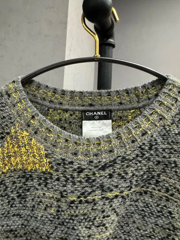 Chanel Chanel Grey Wool Blend Pullover Sweater . Size M / US 6-8 / IT 42-44 - 6 Thumbnail