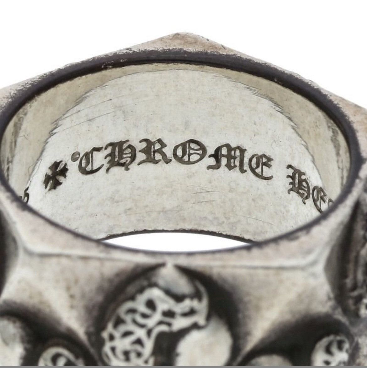 Chrome Hearts Chrome Hearts Pentagon Heart Silver Ring Size ONE SIZE - 3 Thumbnail