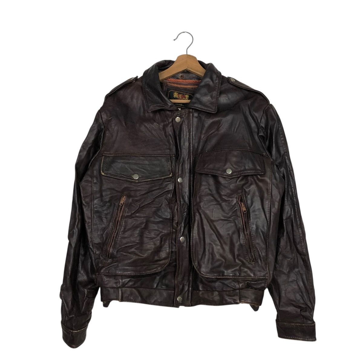 Vintage 🔥VINTAGE BIKER LEATHER JACKET CAMPRI BLANKET ISSEY MIYAKE Size US M / EU 48-50 / 2 - 3 Thumbnail