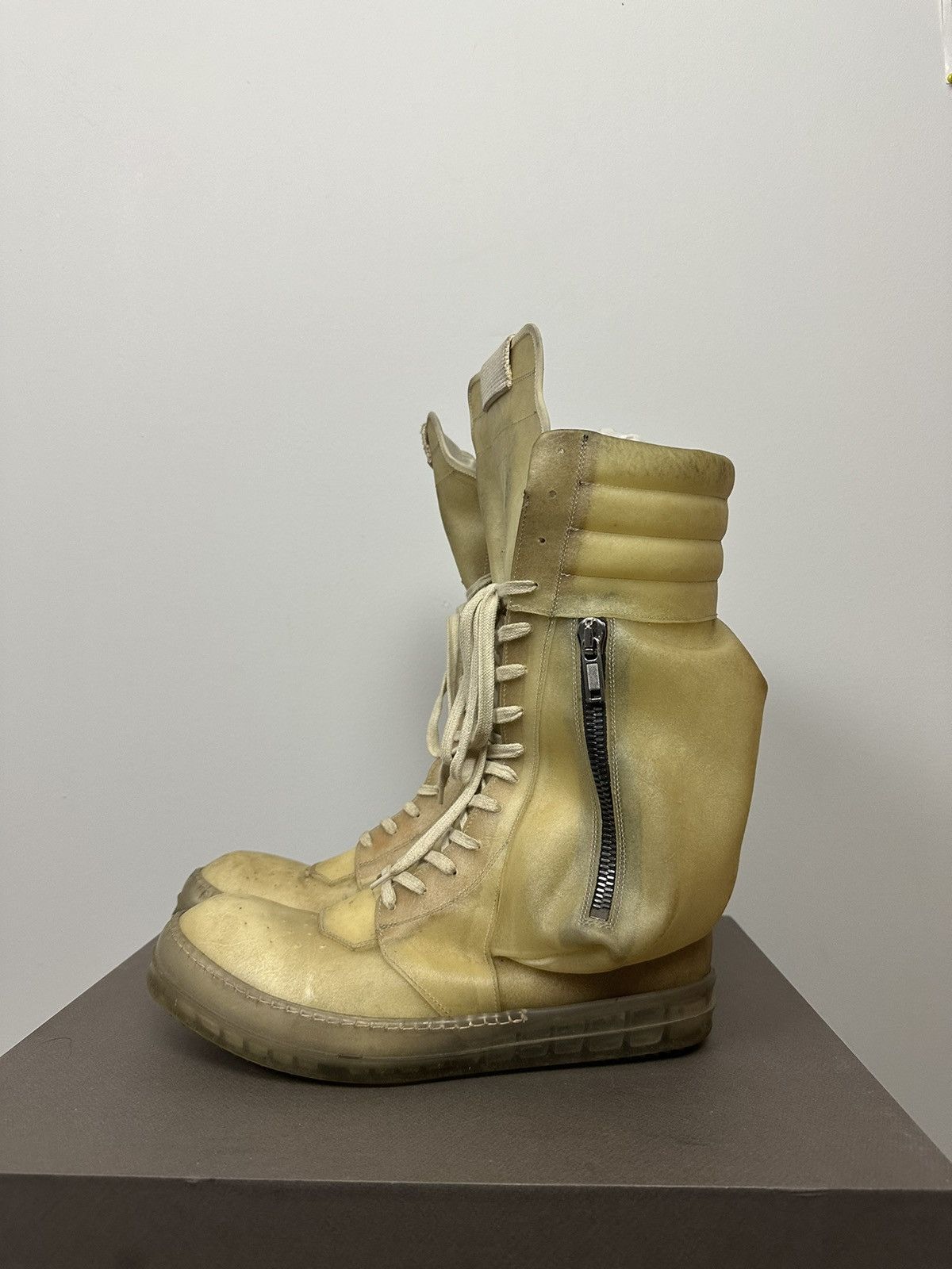 Rick Owens SS23 ‘EDFU’ Apparation Leather Cargobasket Sneaker Size US 10 / EU 43 - 2 Thumbnail