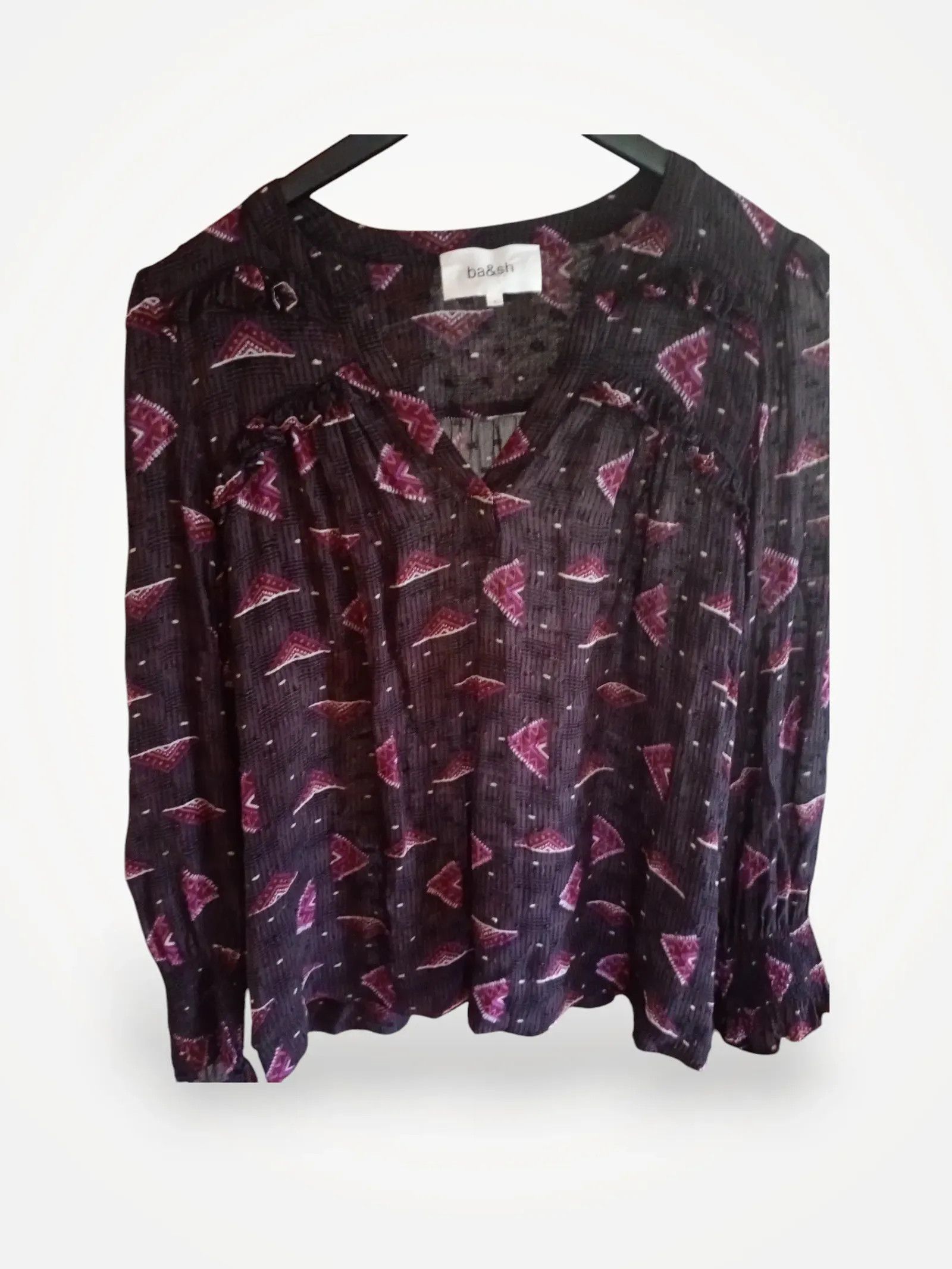 ba&sh ba&sh 1H21Cath carbone Blouse Size S / US 4 / IT 40 - 1 Thumbnail