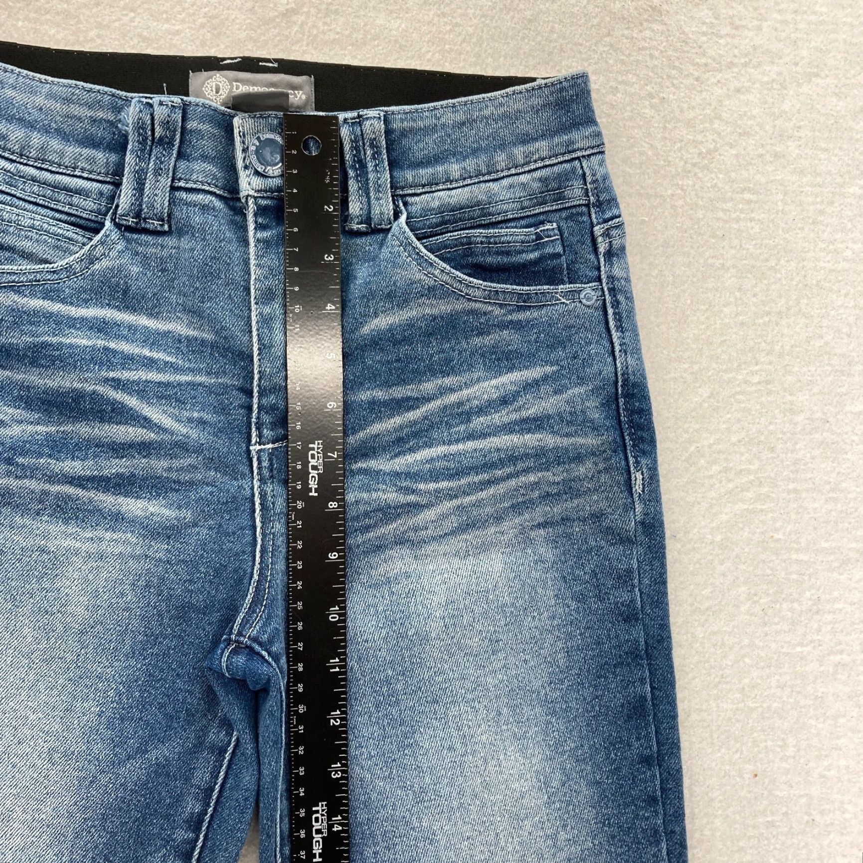 Vintage Democracy Jeans Ab Technology Women's 6 Ankle Skinny Medium Blue Stretch Denim Jeans Size 28" / US 6 / IT 42 - 7 Thumbnail
