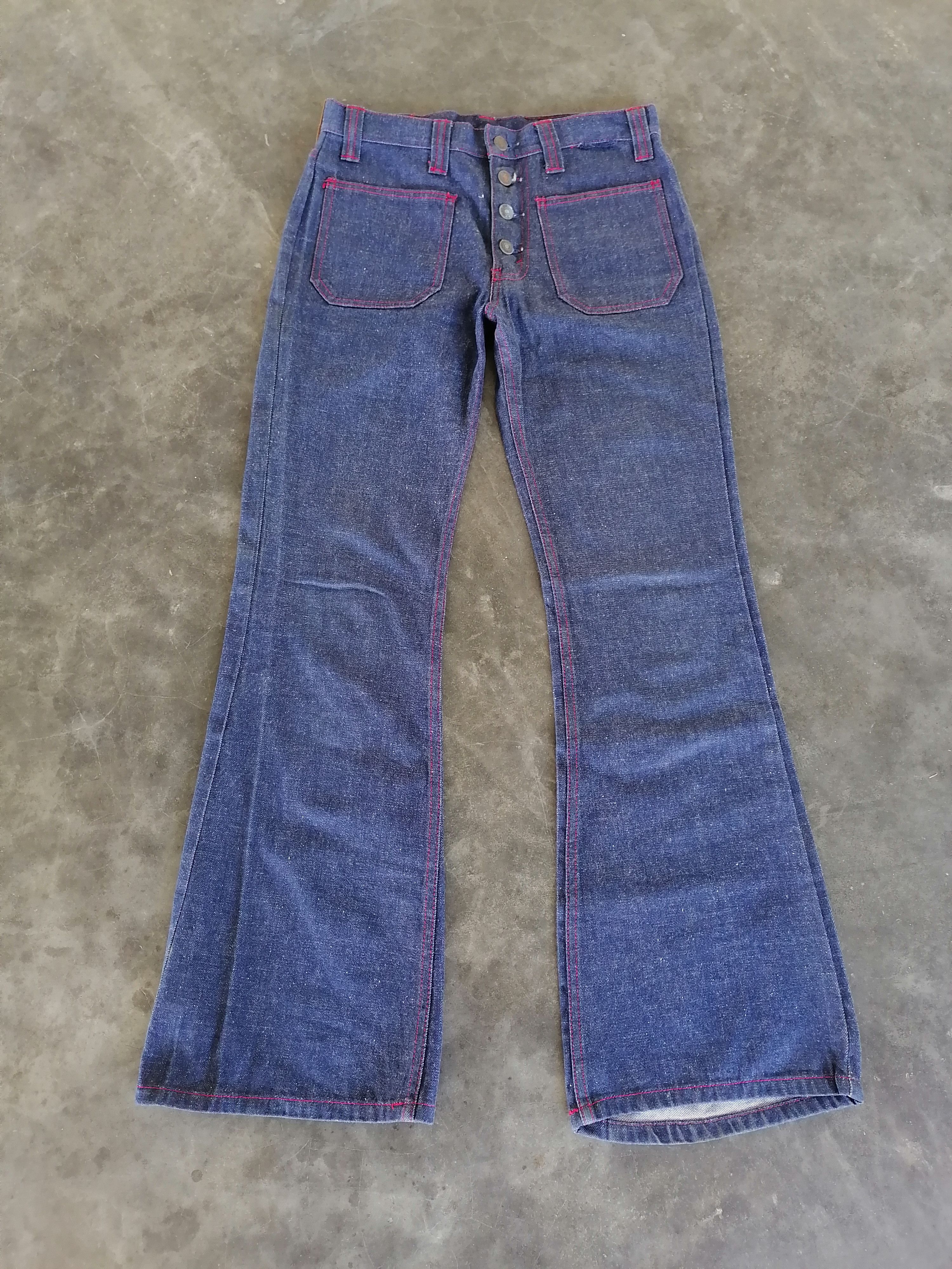 Levi's Vintage Clothing Vintage 60/70s Levi's 510 Denim Flare Bushpants Size US 29 - 1 Thumbnail
