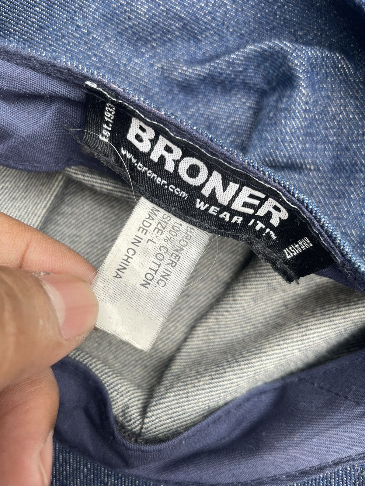 Japanese Brand Broner Worker Denim Cap Size ONE SIZE - 6 Thumbnail