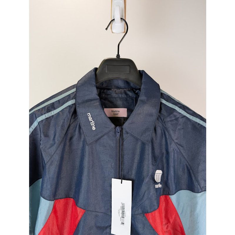 Martine Rose o1rshd1 Shirt Track Jacket in Navy Blue Size US L / EU 52-54 / 3 - 7 Thumbnail