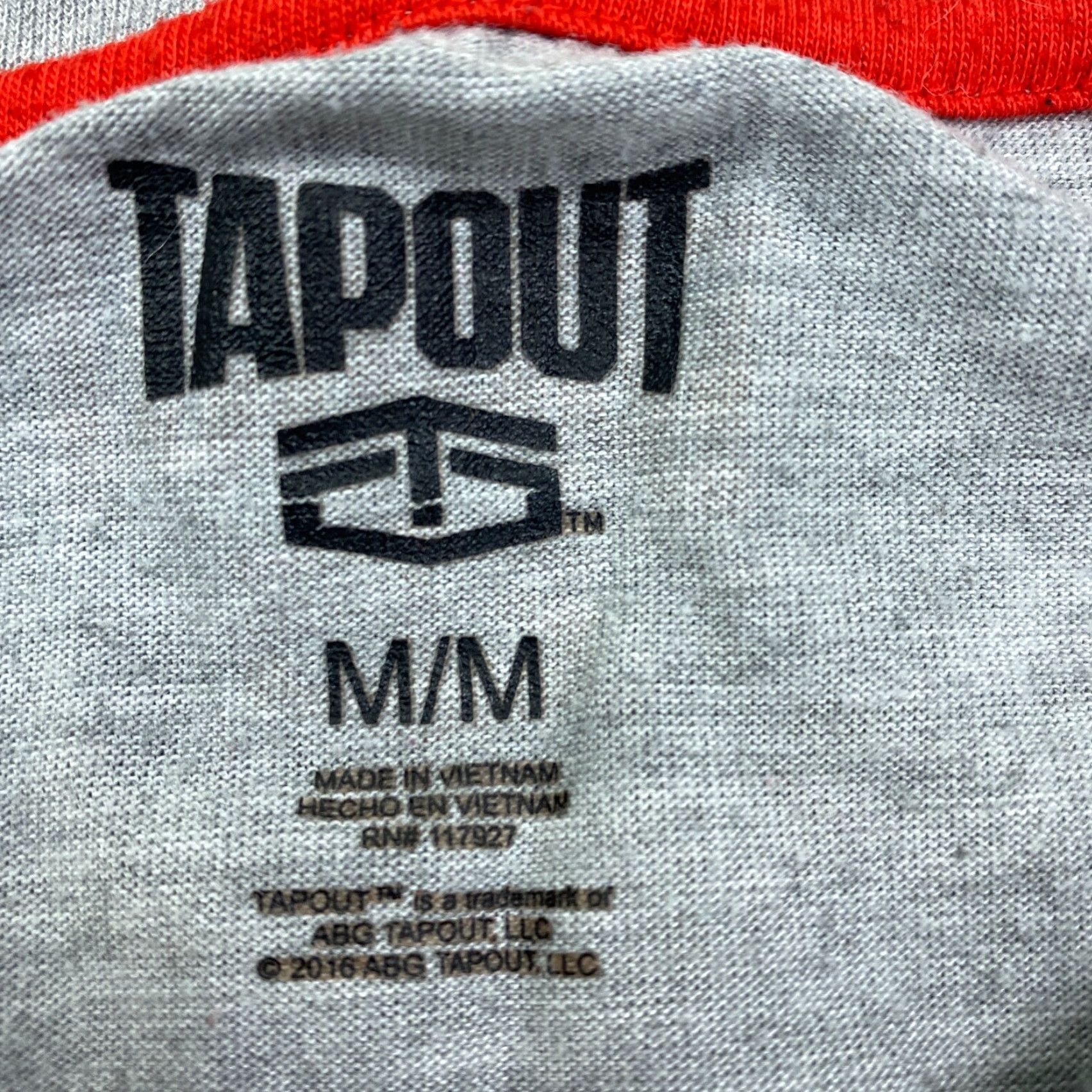 Tapout VINTAGE Tapout Shirt MMA Graphic Medium Gray Red Logo Short Sleeve Tee Mens Size US M / EU 48-50 / 2 - 6 Thumbnail
