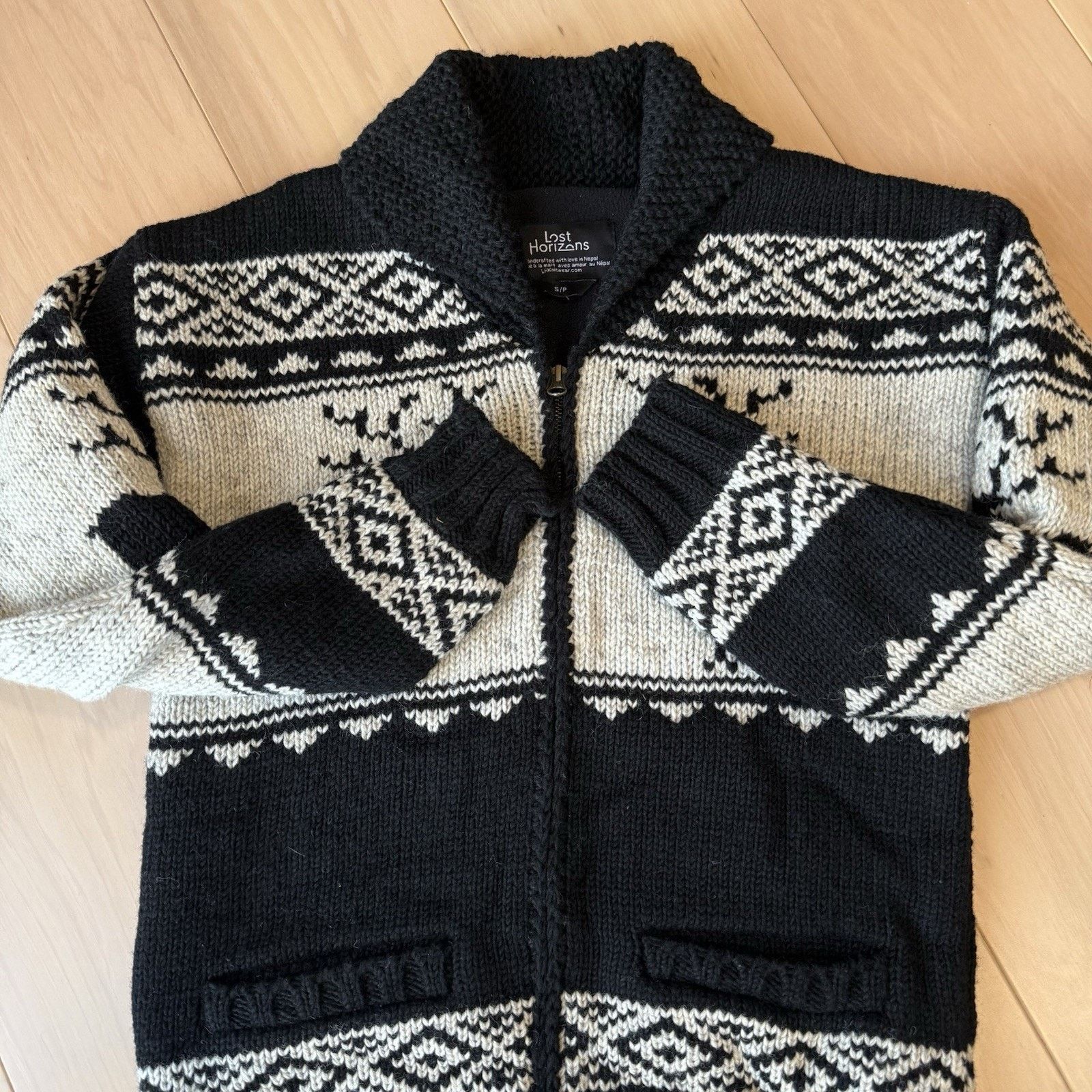 Other Lost Horizons Sweater Small Multicolor Wool Cowichan Deer Size US S / EU 44-46 / 1 - 5 Thumbnail