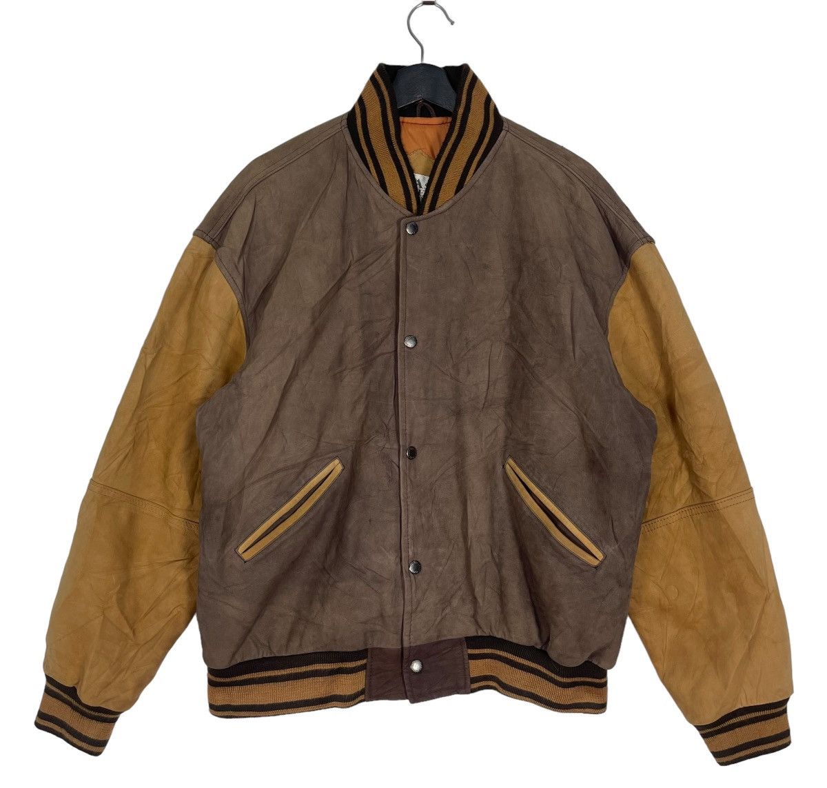 Genuine Leather Vintage Ash Creek Varsity Leather Jacket Size US XL / EU 56 / 4 - 1 Thumbnail