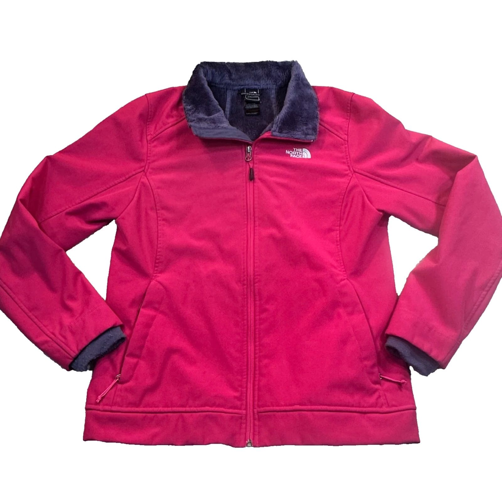 The North Face The North Face Womens Jacket L Red Apex Chromium Thermal Windproof Fleece Mid-Length Zip Size L / US 10 / IT 46 - 2 Thumbnail