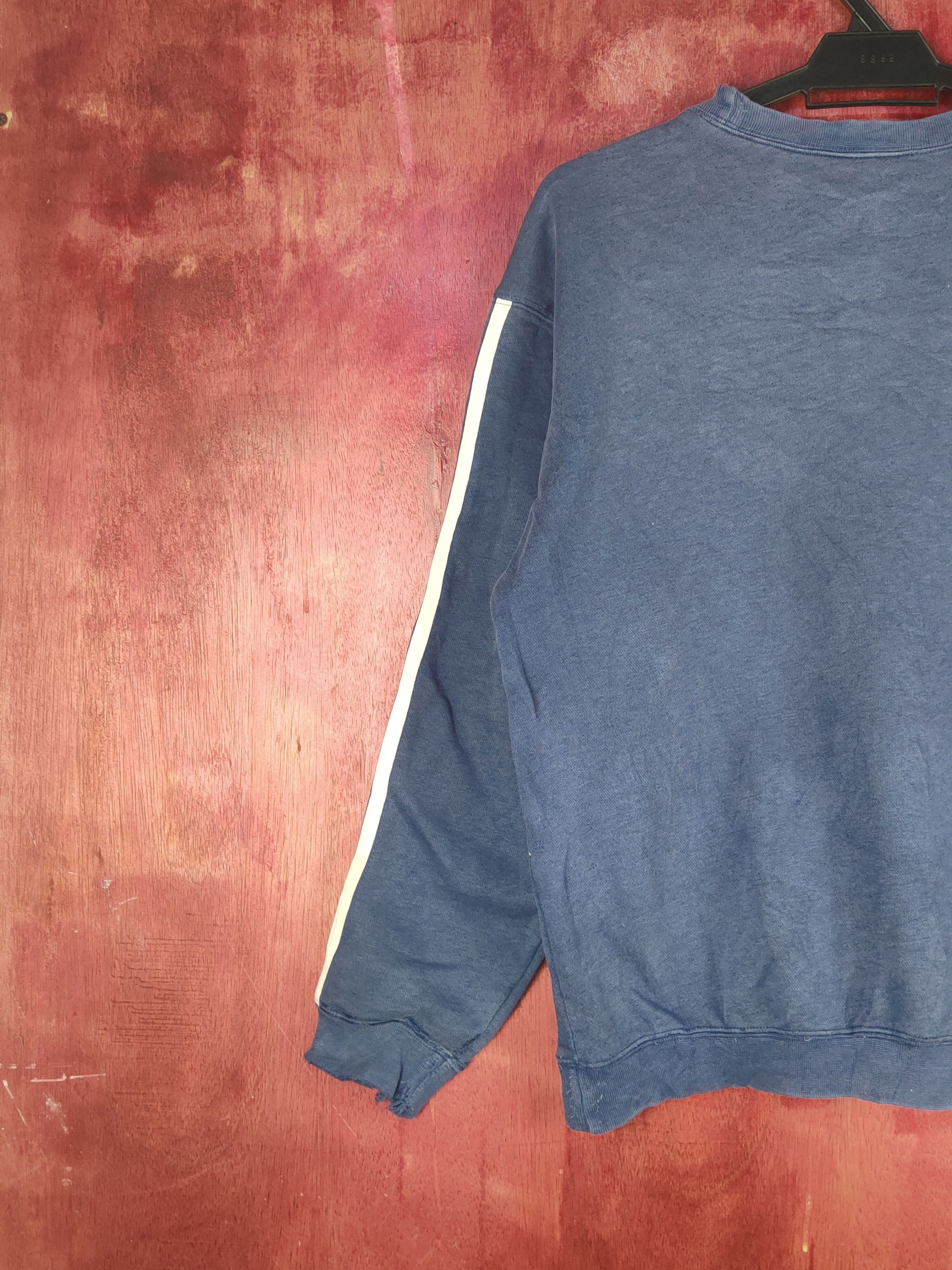 Adidas Adidas Blue Faded Sweatshirts #S1883 Size US M / EU 48-50 / 2 - 9 Thumbnail