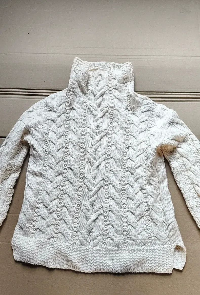Loro Piana Loro Piana High-neck cashmere sweater, ivory white, classi Size XS / US 0-2 / IT 36-38 - 1 Thumbnail