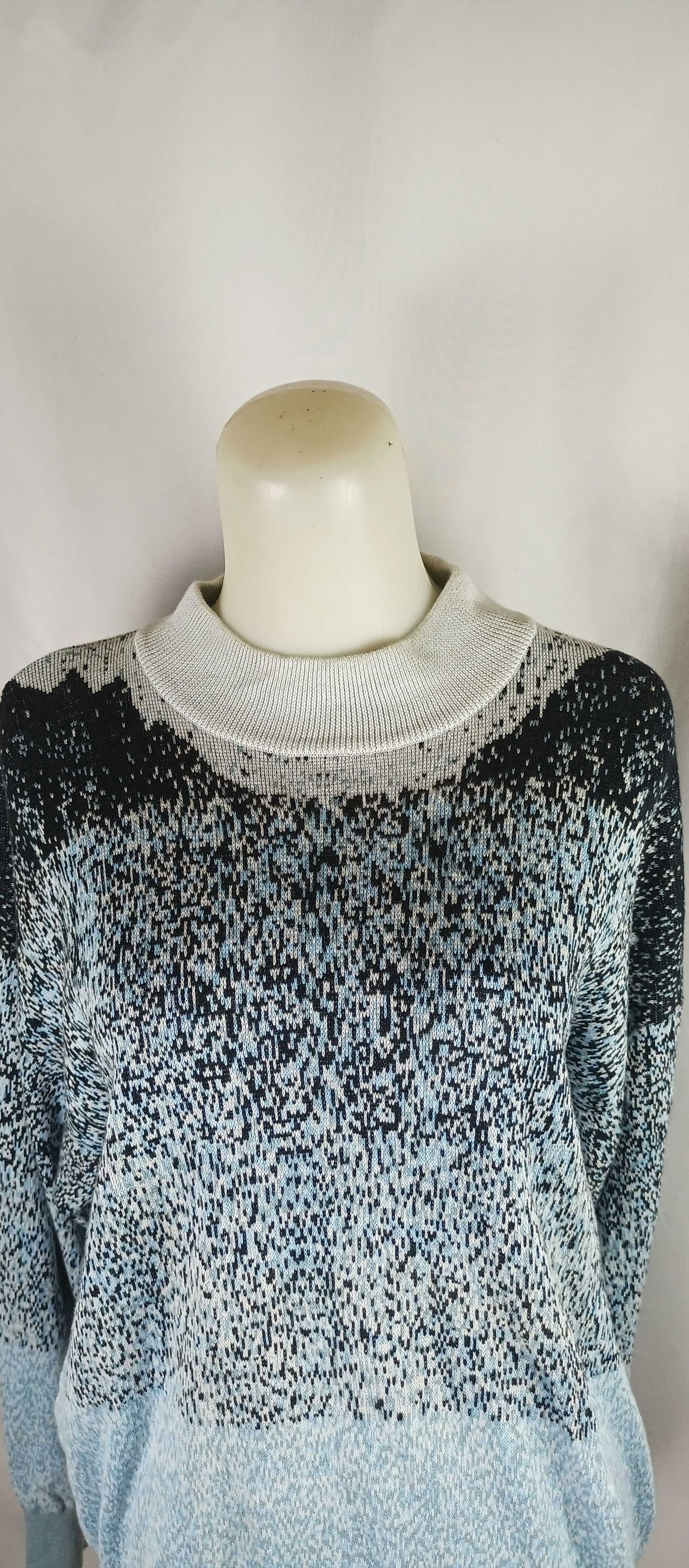 Designer × Kenzo KENZO PARIS Mix Color UNISEX Knit Sweater Jumper Neck Size L / US 10 / IT 46 - 23 Thumbnail