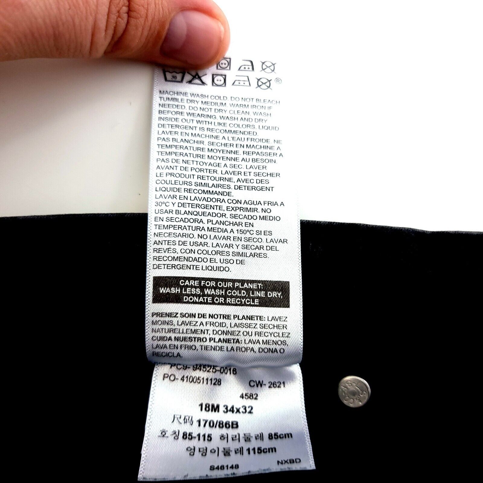 Levi's Levi's Signature Black Totally Shaping Straight Denim Women' Size 36" / US 14 / IT 50 - 8 Thumbnail