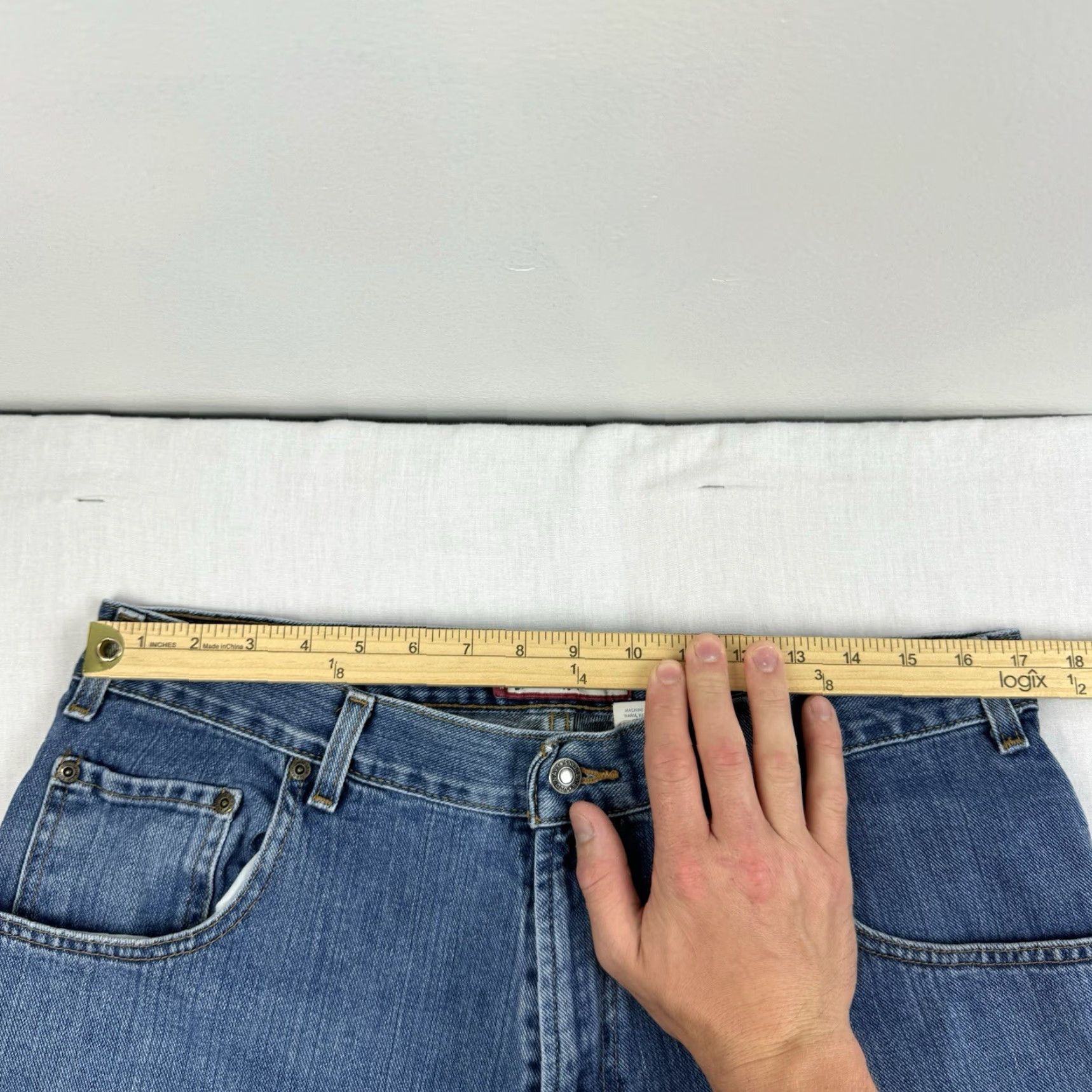 Old Navy VINTAGE Old Navy Jeans Adult 36x32 Blue Relaxed Straight Grunge Y2K 90s Mens Size US 36 / EU 52 - 6 Thumbnail