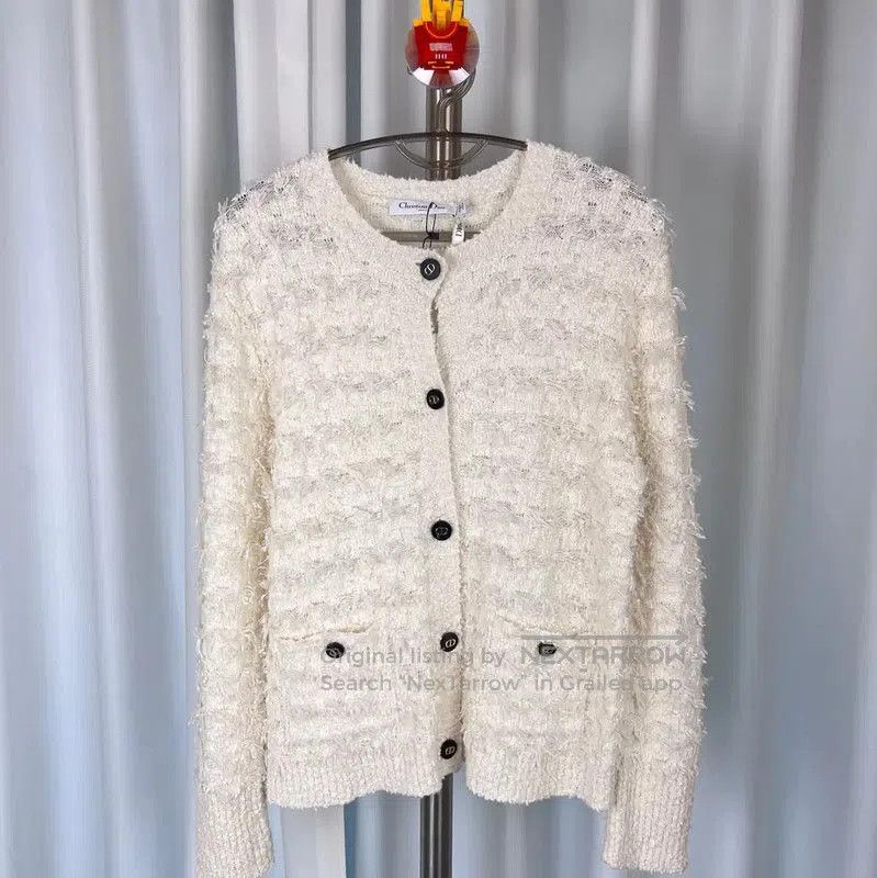 Dior Dior White Women's Knit Sweater . Size L / US 10 / IT 46 - 2 Thumbnail