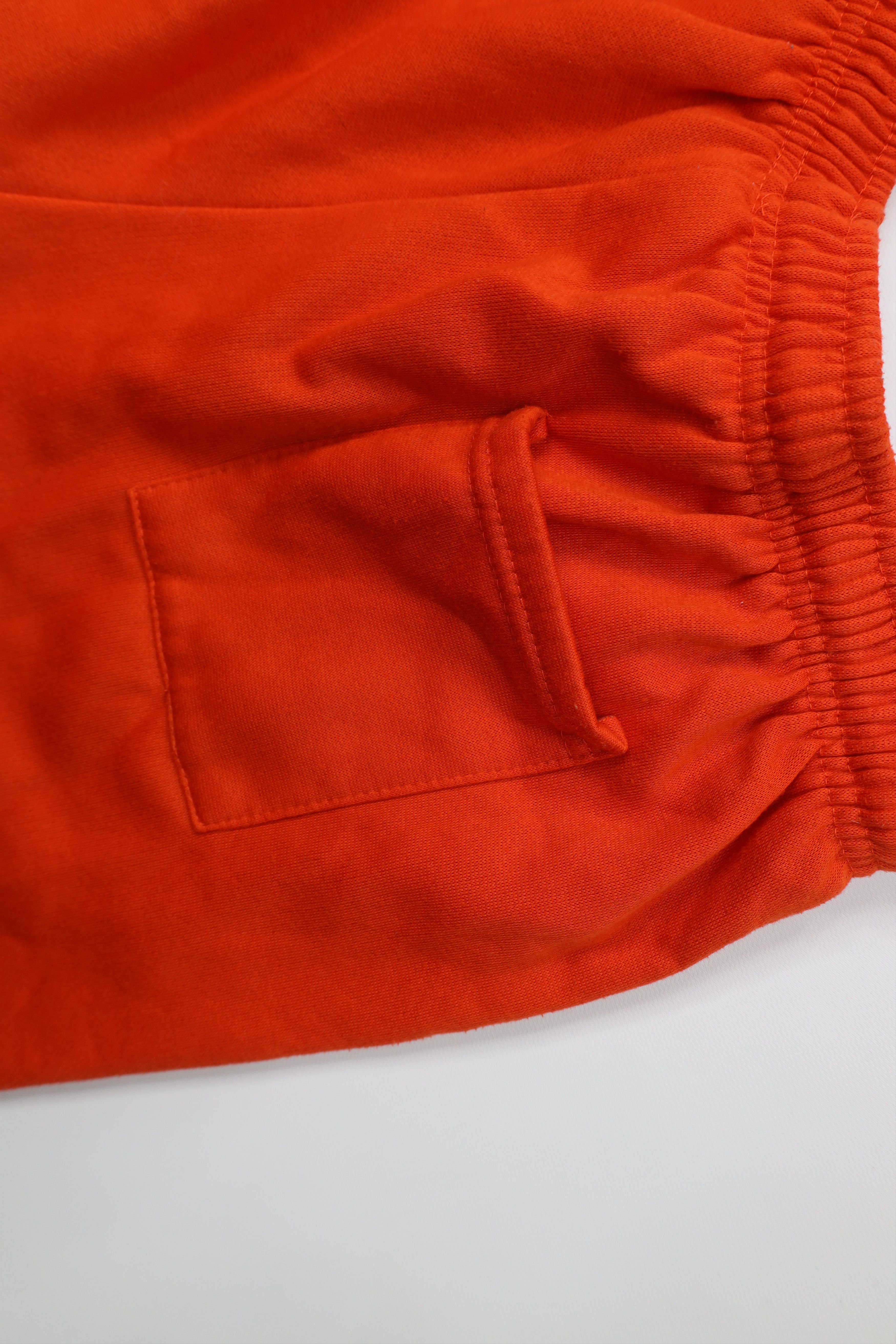 Vintage Vintage 90s Streetwear Cuffed Sweatpants Joggers Orange USA Size 28" / US 6 / IT 42 - 14 Thumbnail