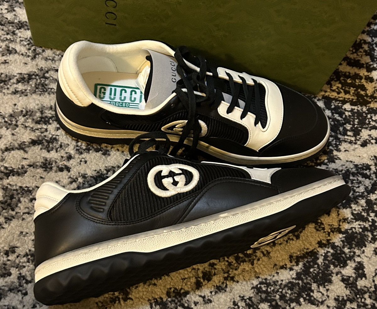 Gucci Gucci MAC80 Sneaker Black Off White Size US 11.5 / EU 44-45 - 3 Thumbnail