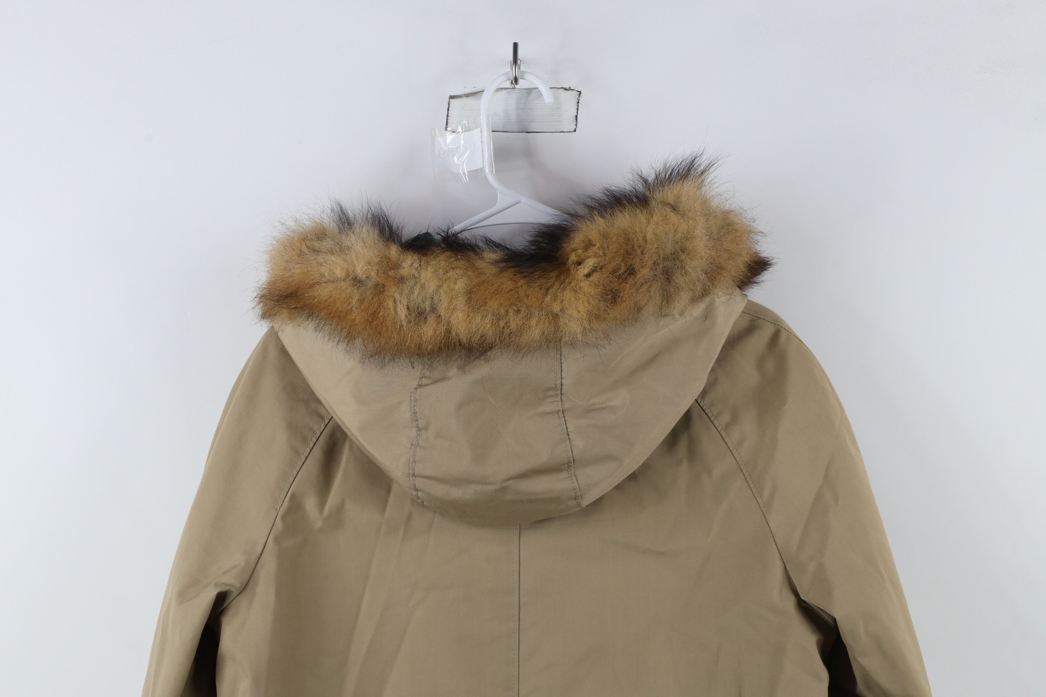 Vintage Vintage 70s Streetwear Fur Trim Hooded Trench Coat USA Size L / US 10 / IT 46 - 15 Thumbnail