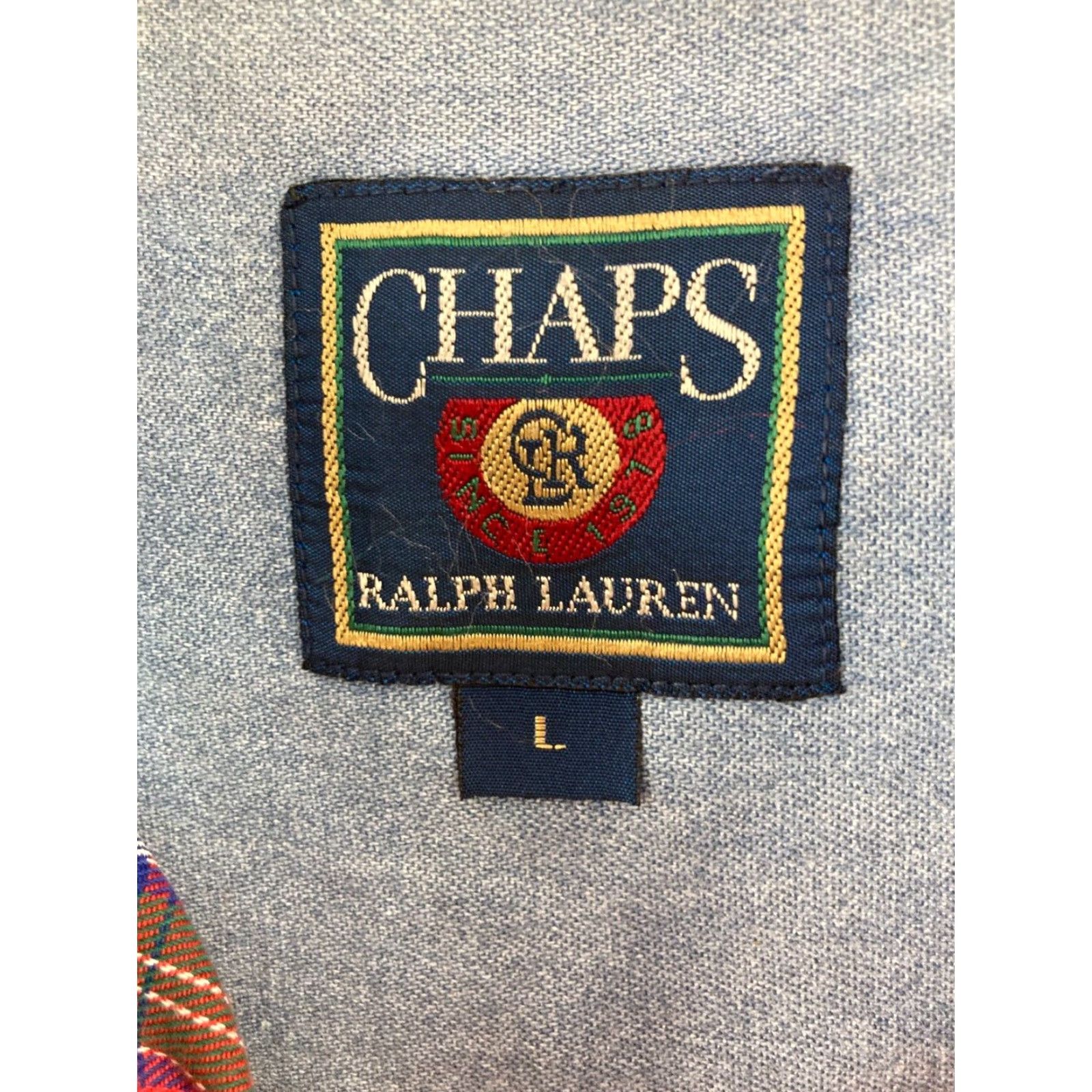Chaps VINTAGE Chaps Shirt Men L Plaid Cotton Flannel Button-Up 90s Retro Red Adult Large Button-Down Size US L / EU 52-54 / 3 - 6 Thumbnail