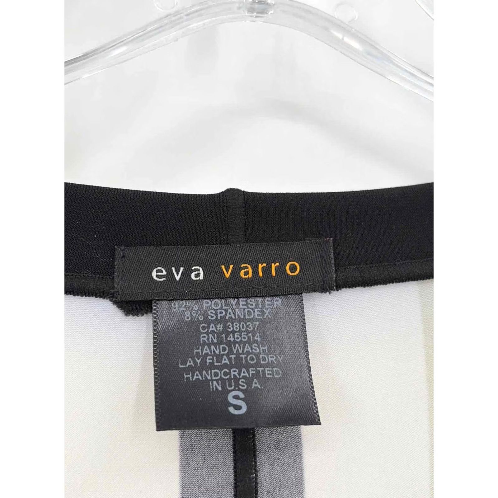 Vintage Eva Varro Black Long Sleeve Blouse Small Size S / US 4 / IT 40 - 3 Thumbnail