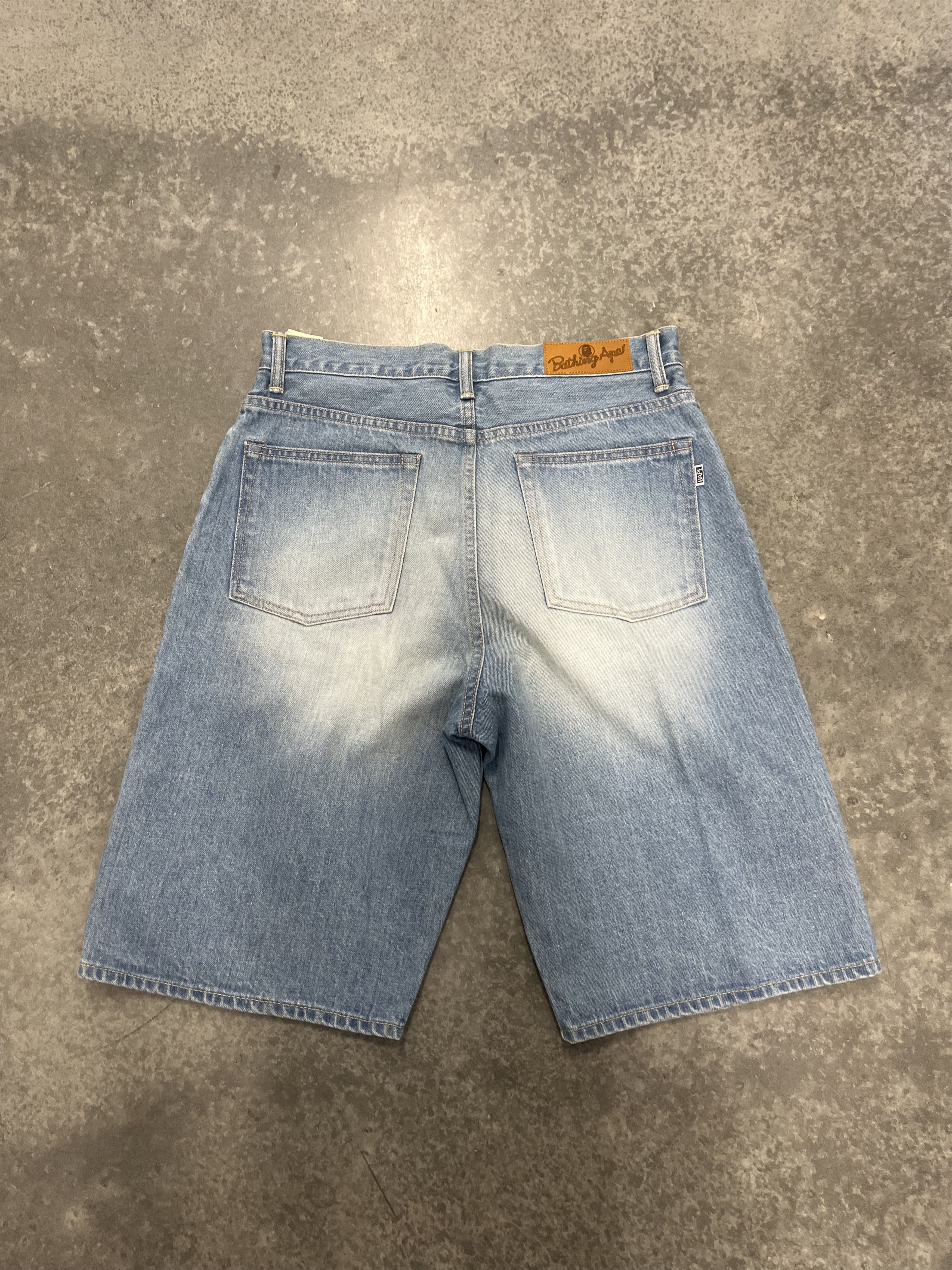 Bape Bape Twinsta Relaxed Fit denim Shorts L Size US 32 / EU 48 - 2 Thumbnail