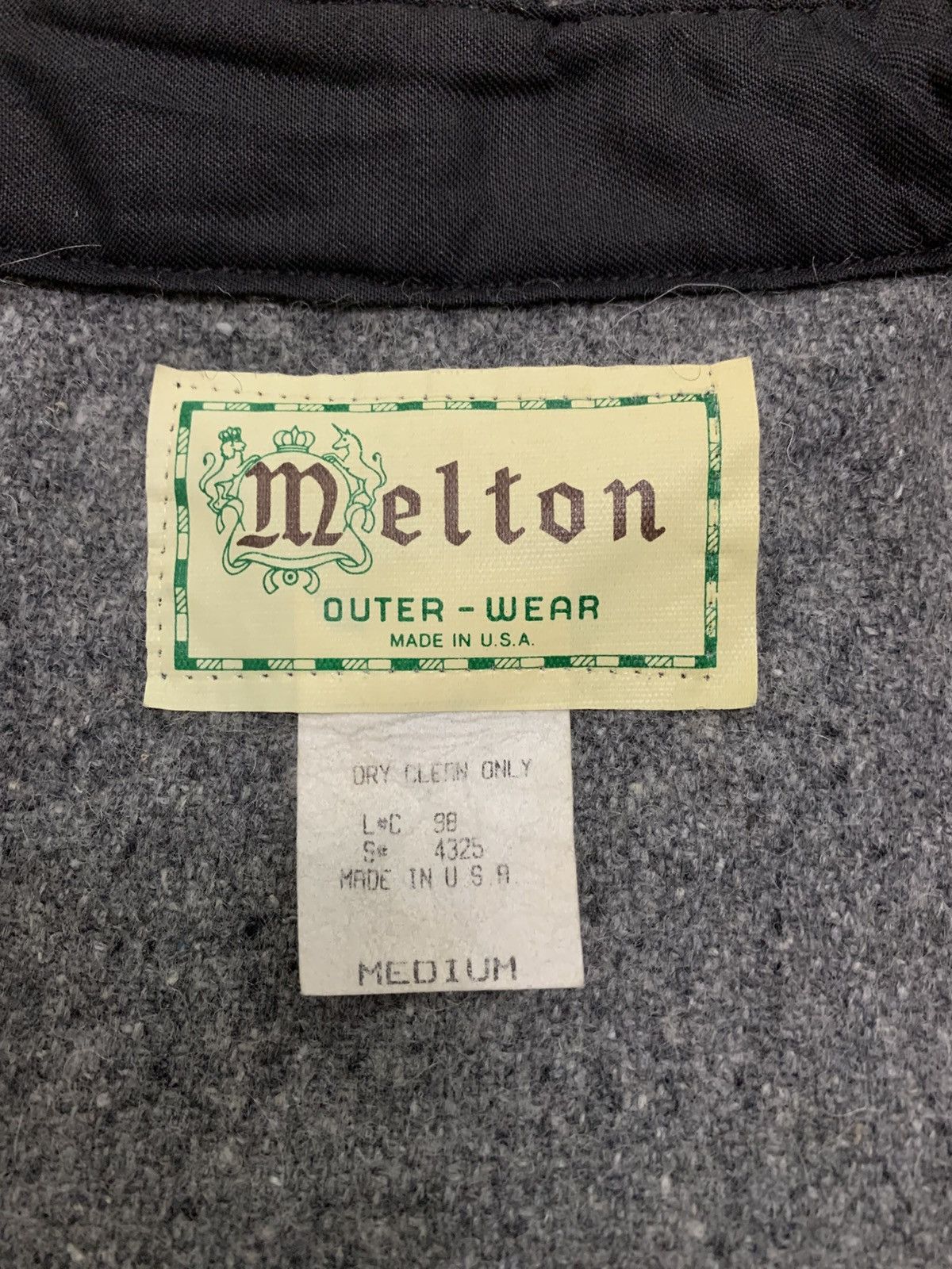 Vintage VINTAGE 90’s MELTON OUTERWEAR WOOL WORK-SHIRT JACKET Size US M / EU 48-50 / 2 - 2 Thumbnail