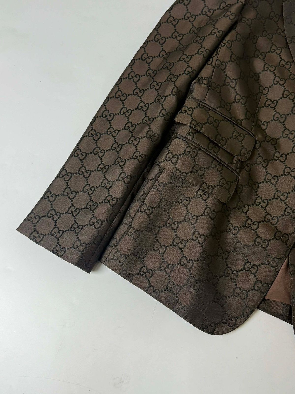 Gucci Gucci by Tom Ford 1998 Monogram Suit Blazer Size M / US 6-8 / IT 42-44 - 4 Thumbnail
