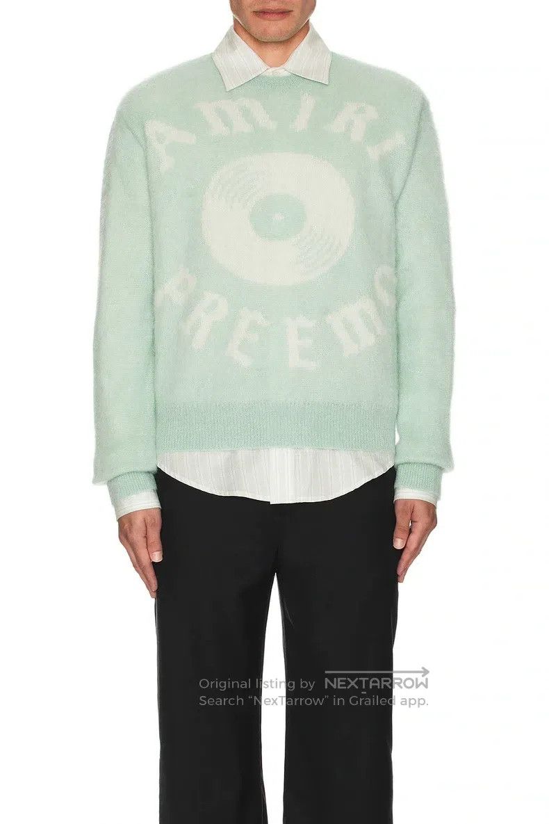 Amiri Amiri Mohair Sweater Light Green Size US S / EU 44-46 / 1 - 1 Thumbnail