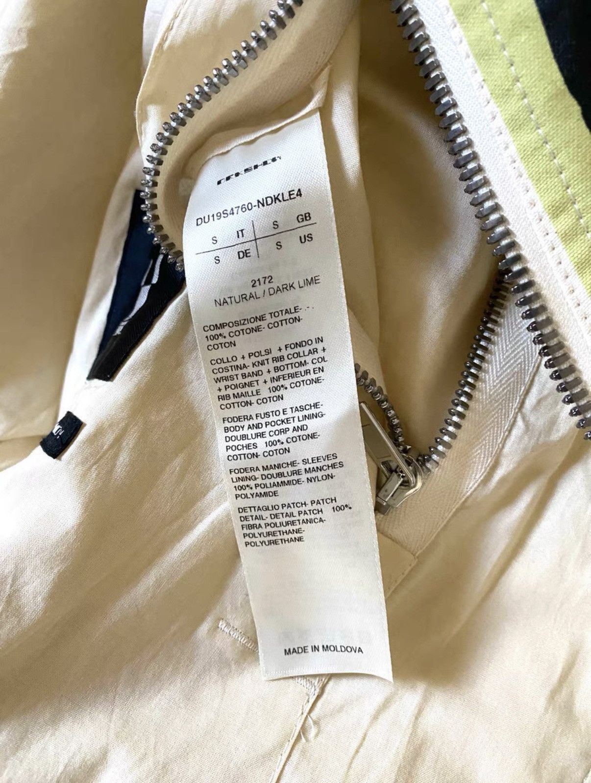 Rick Owens Rick Owens DRKSHDW Mask-Patch Cream White MA-1 Jacket Size US S / EU 44-46 / 1 - 6 Thumbnail