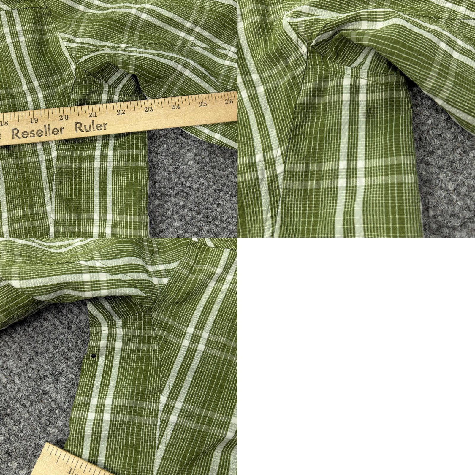 Vintage LL Bean Shirt Mens M Green Plaid Lightweight Button-Down Outdoor with Pockets Zip Pocket Size US M / EU 48-50 / 2 - 8 Thumbnail