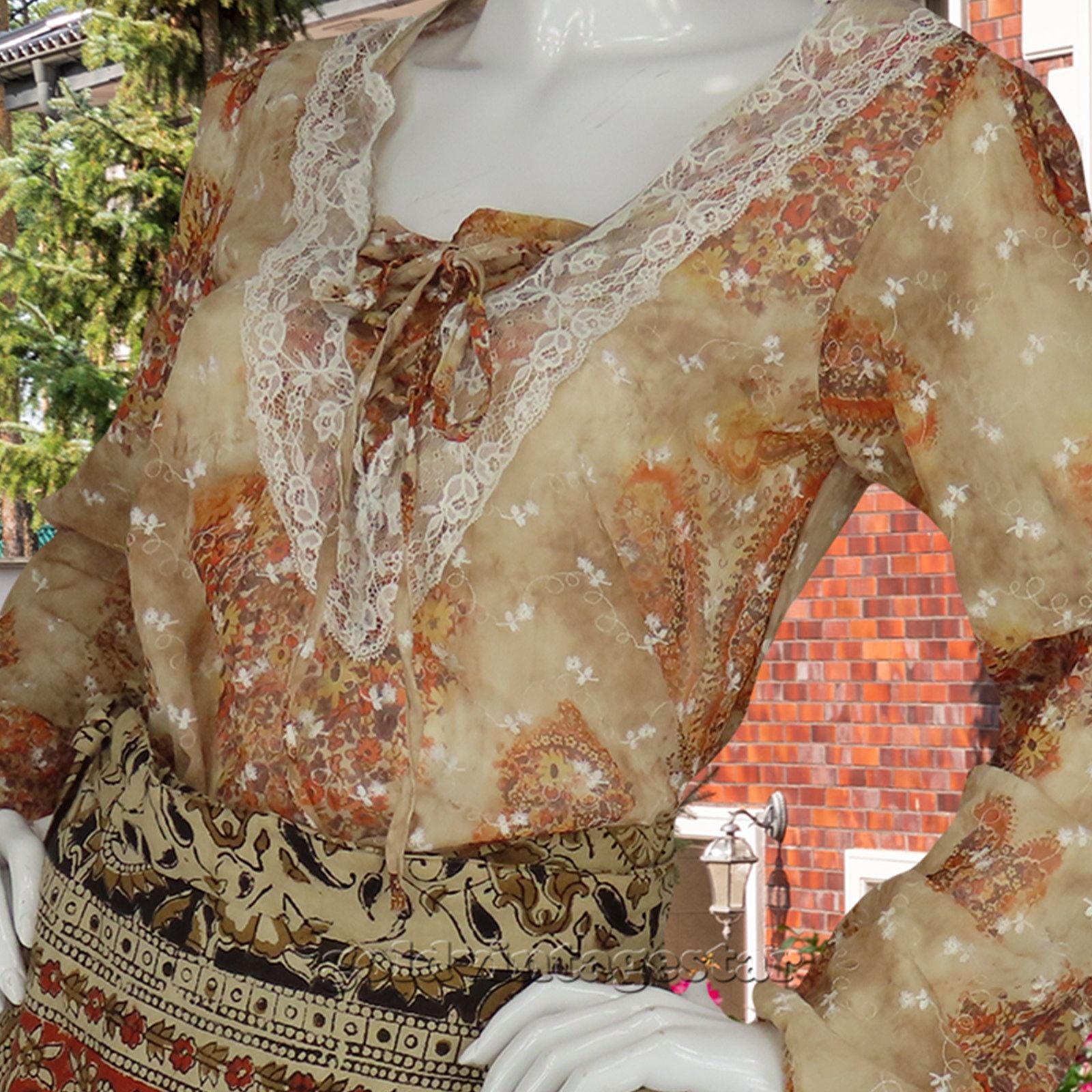 Other Vintage India Skirt Size 27" / US 4 / IT 40 - 12 Thumbnail