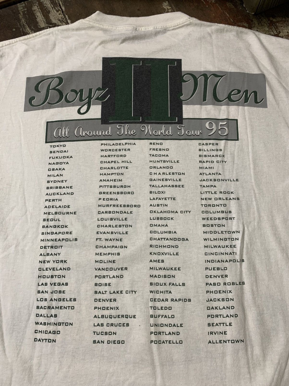 Band Tees Vintage Boys2Men World Tour 1995 Size US XL / EU 56 / 4 - 3 Thumbnail