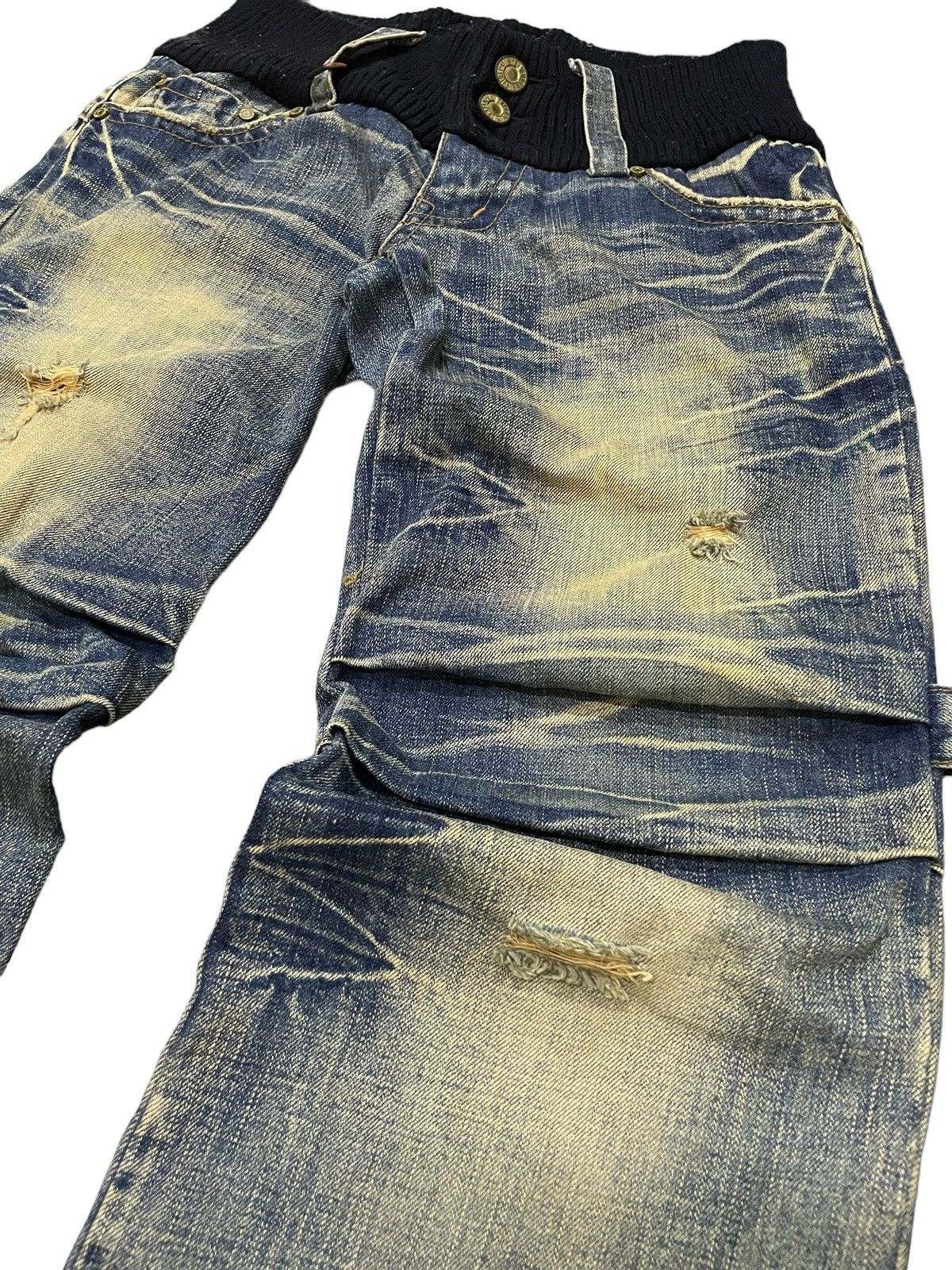 If Six Was Nine × Le Grande Bleu (L.G.B.) G.O.A LGB Junyawatanabe Style Tornado Carpenter Mud Jeans Size US 30 / EU 46 - 9 Thumbnail