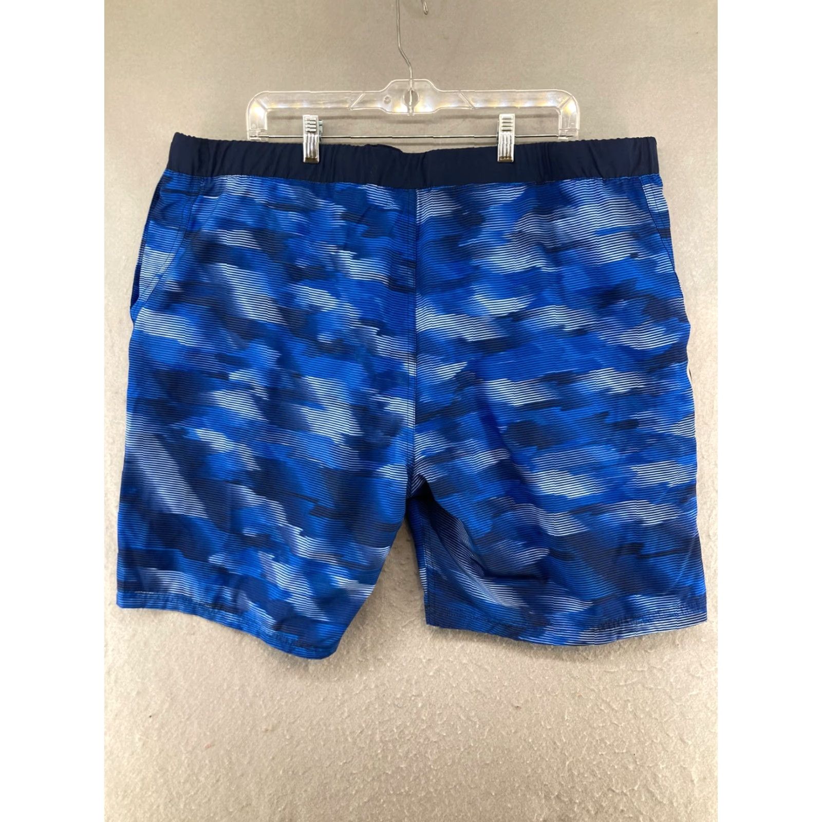 ZeroXposur ZeroXposur Mens Navy Blue Mass Plaid Swim Shorts 2XL Trunks Swimsuit UV Blue Plaid Beach Size US 39 - 7 Thumbnail
